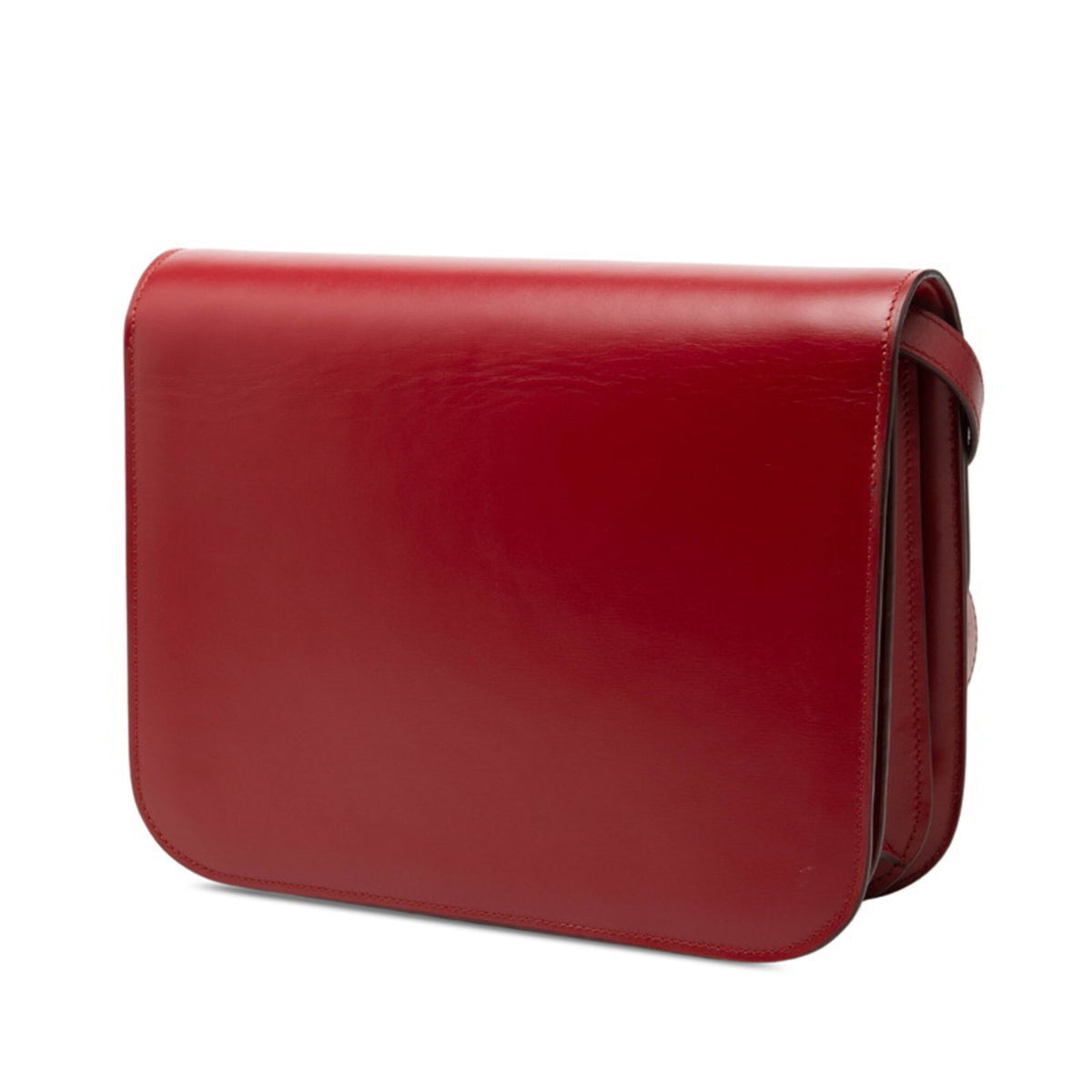 Celine Red Color Leather Shoulder Bag (Pre-Owned)