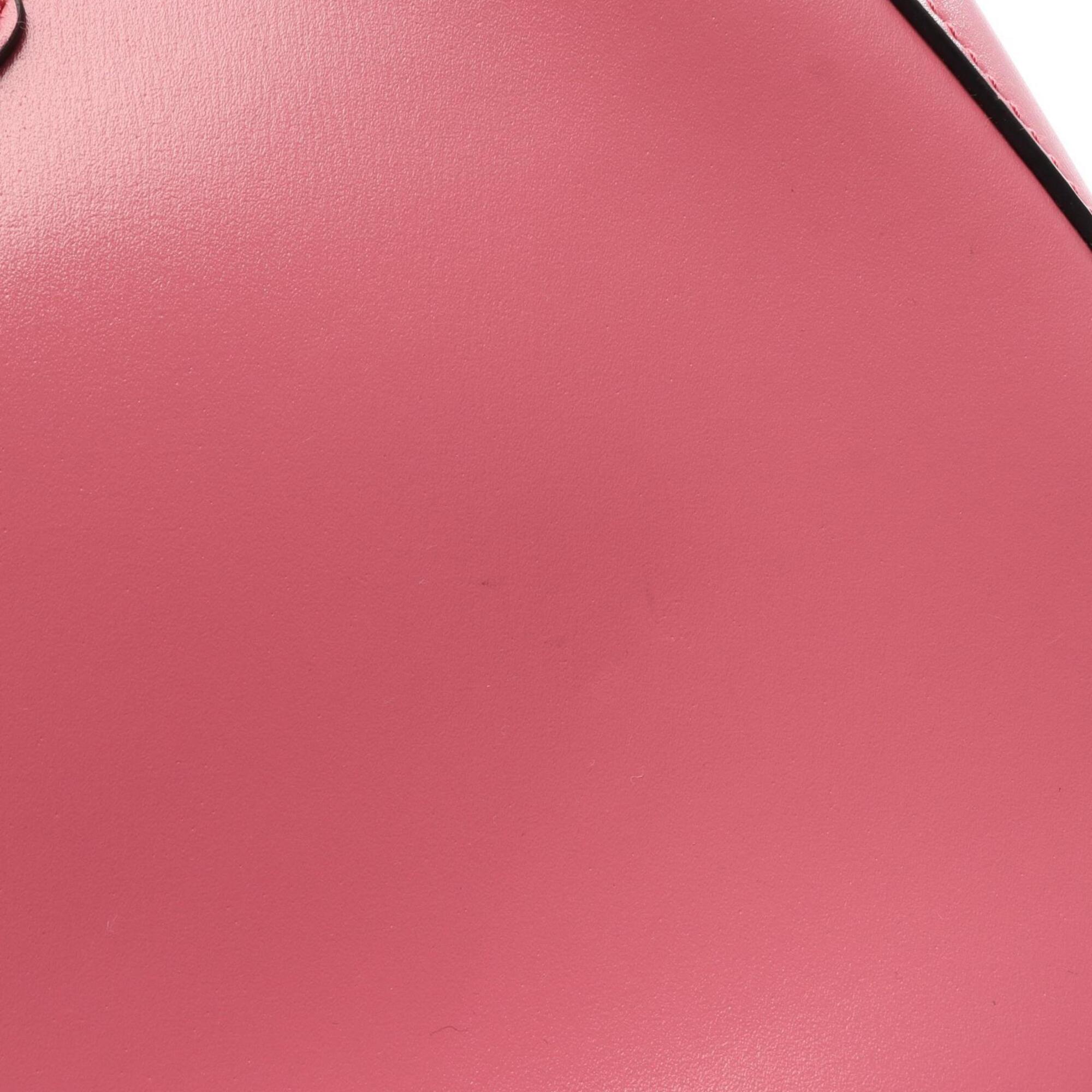 Prada Pink Leather Handbag Shoulder Bag (Pre-Owned)