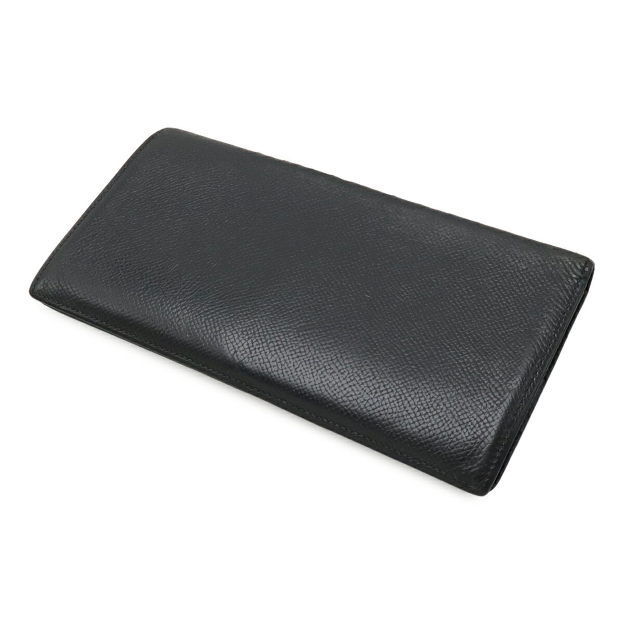 Hermes Black Epsom Leather Long Bill Wallet (Bi-Fold) (Pre-Owned)