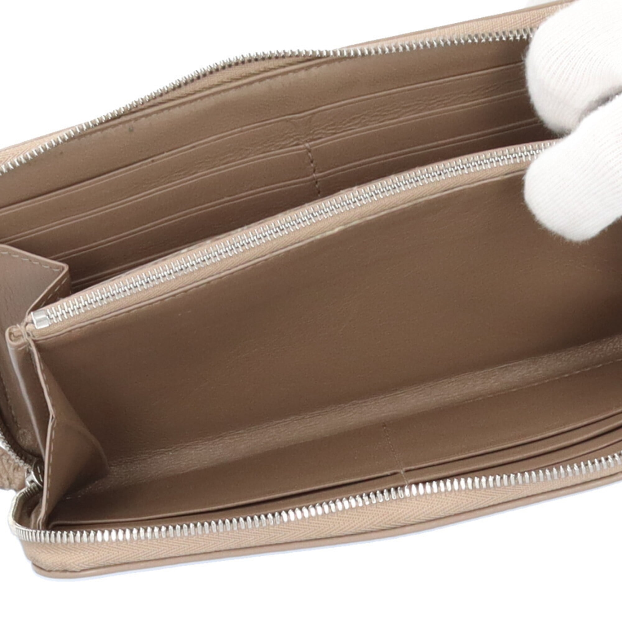 Balenciaga Grayish Leather Coin Purse/Coin Case (Pre-Owned)