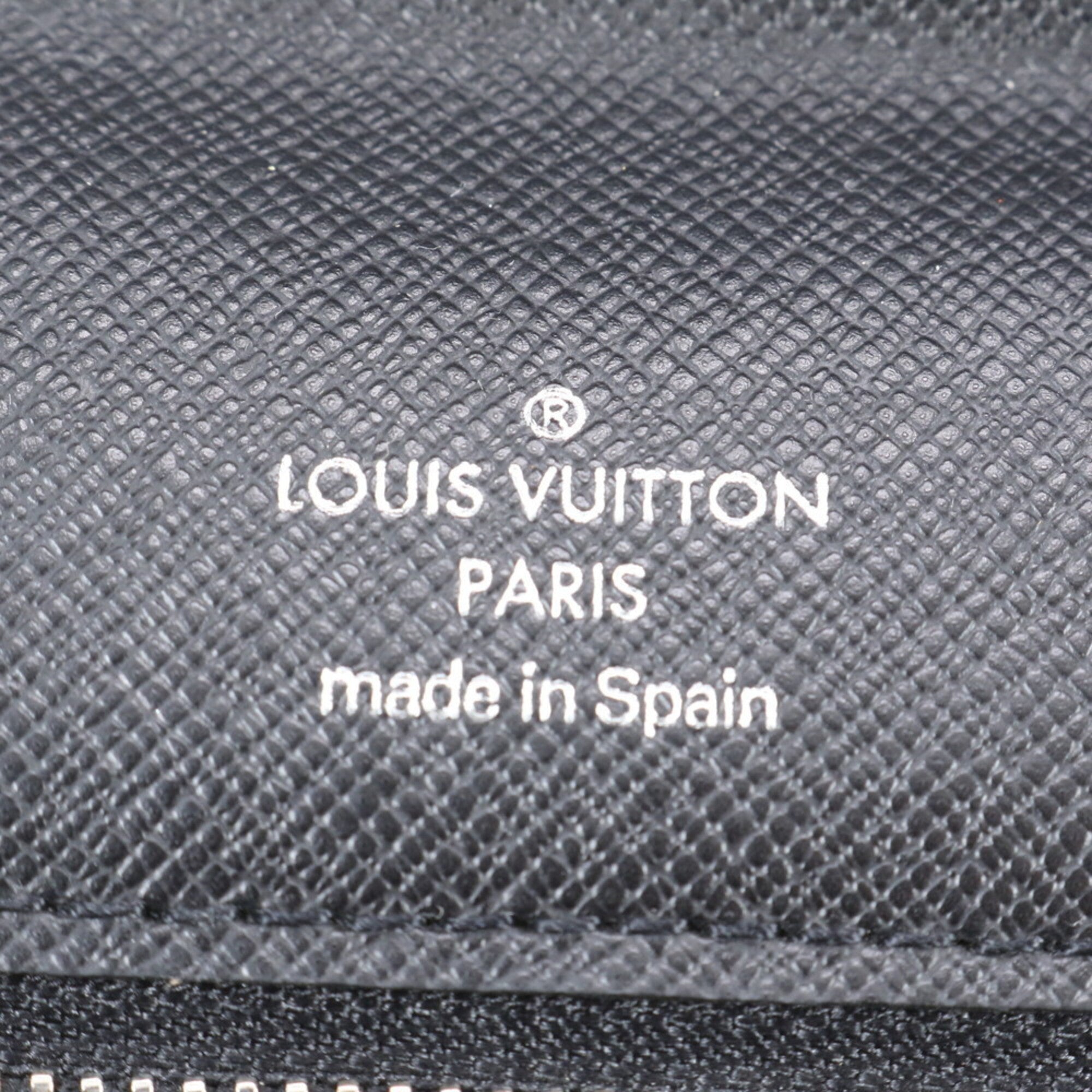 Louis Vuitton Ardoise Leather Clutch Bag Handbag Pouch (Pre-Owned)