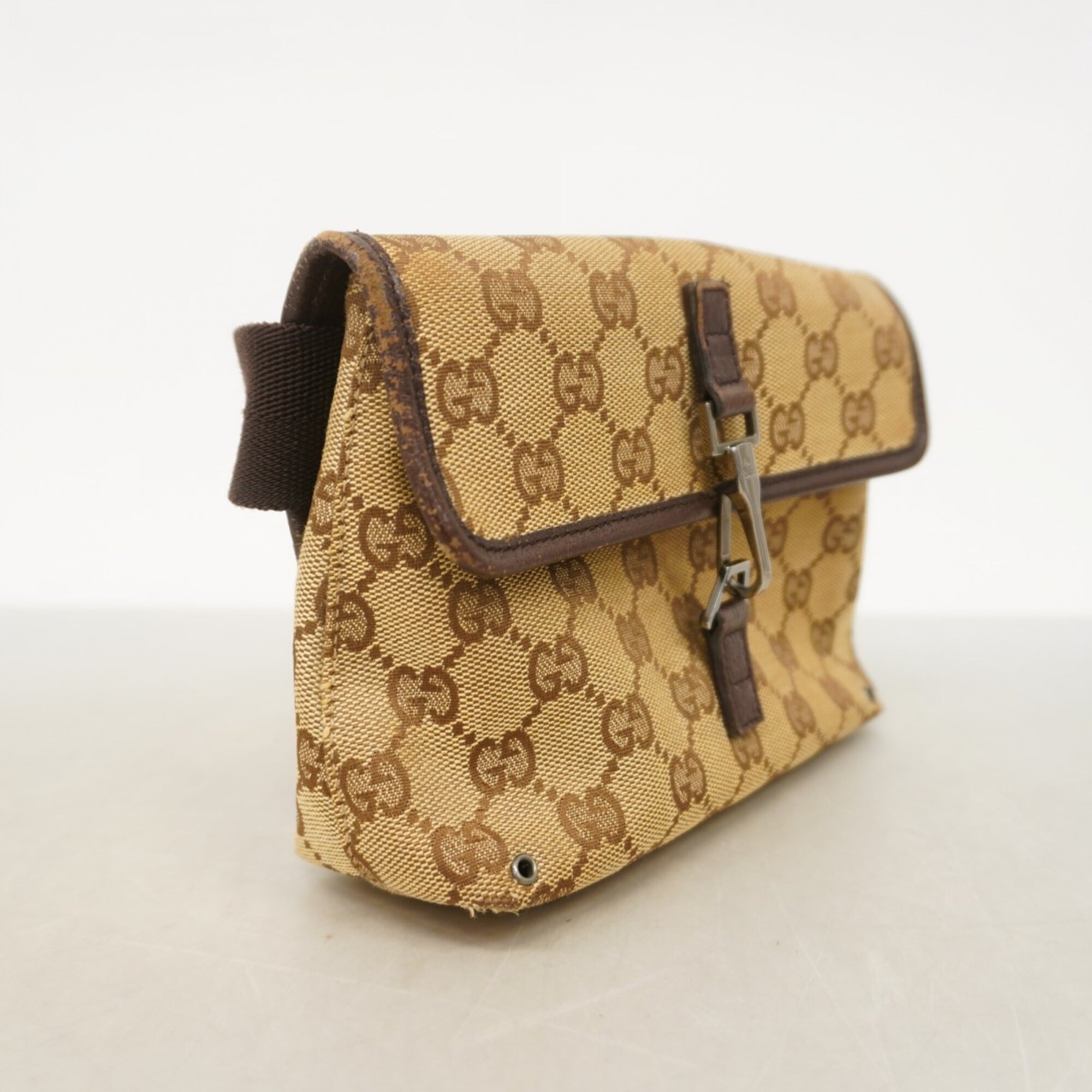 Gucci Brown Canvas Fanny Pack (Pre-Owned)
