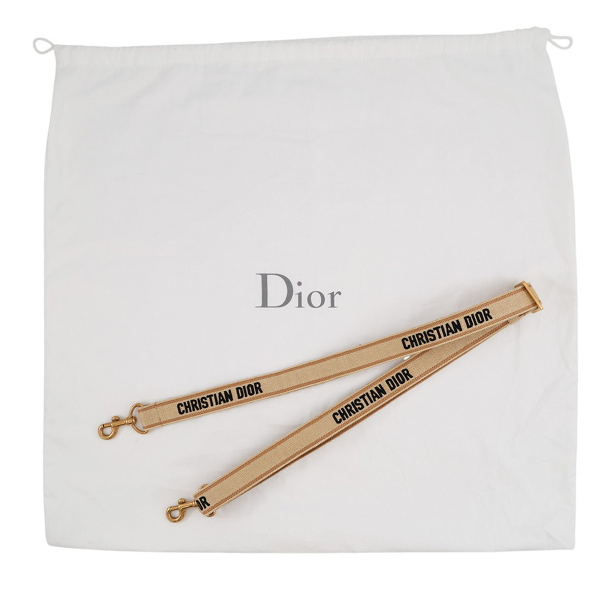 Christian Dior Beige Brown Canvas Handbag Tote Bag (Pre-Owned)