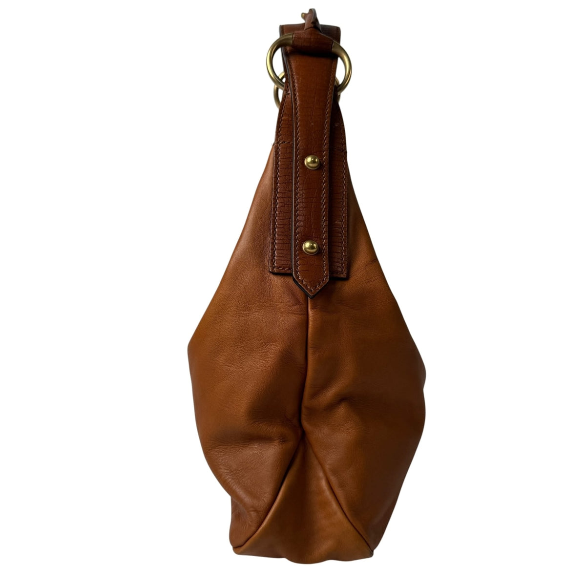 Gucci Camel Leather Shoulder Bag (Pre-Owned)