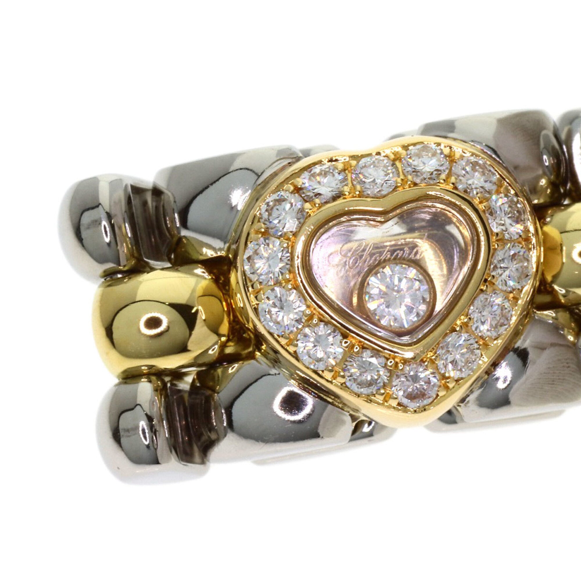 Chopard Yellow Gold (18K) Stainless Steel Band Ring (Pre-Owned)