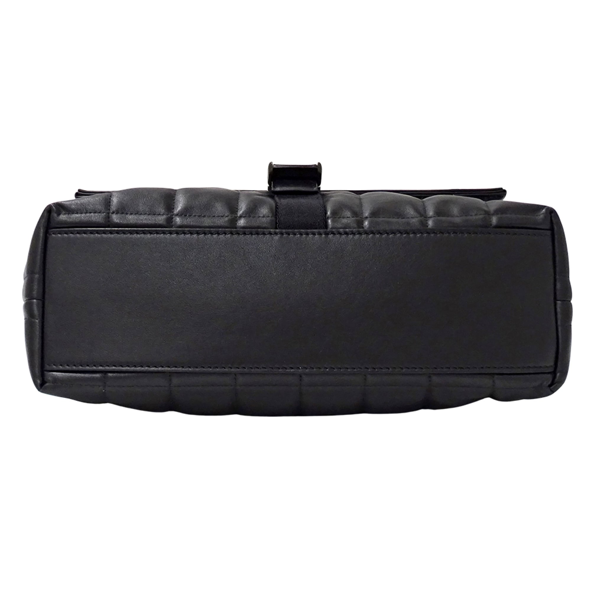 Dunhill Black Leather Handbag Shoulder Bag (Pre-Owned)