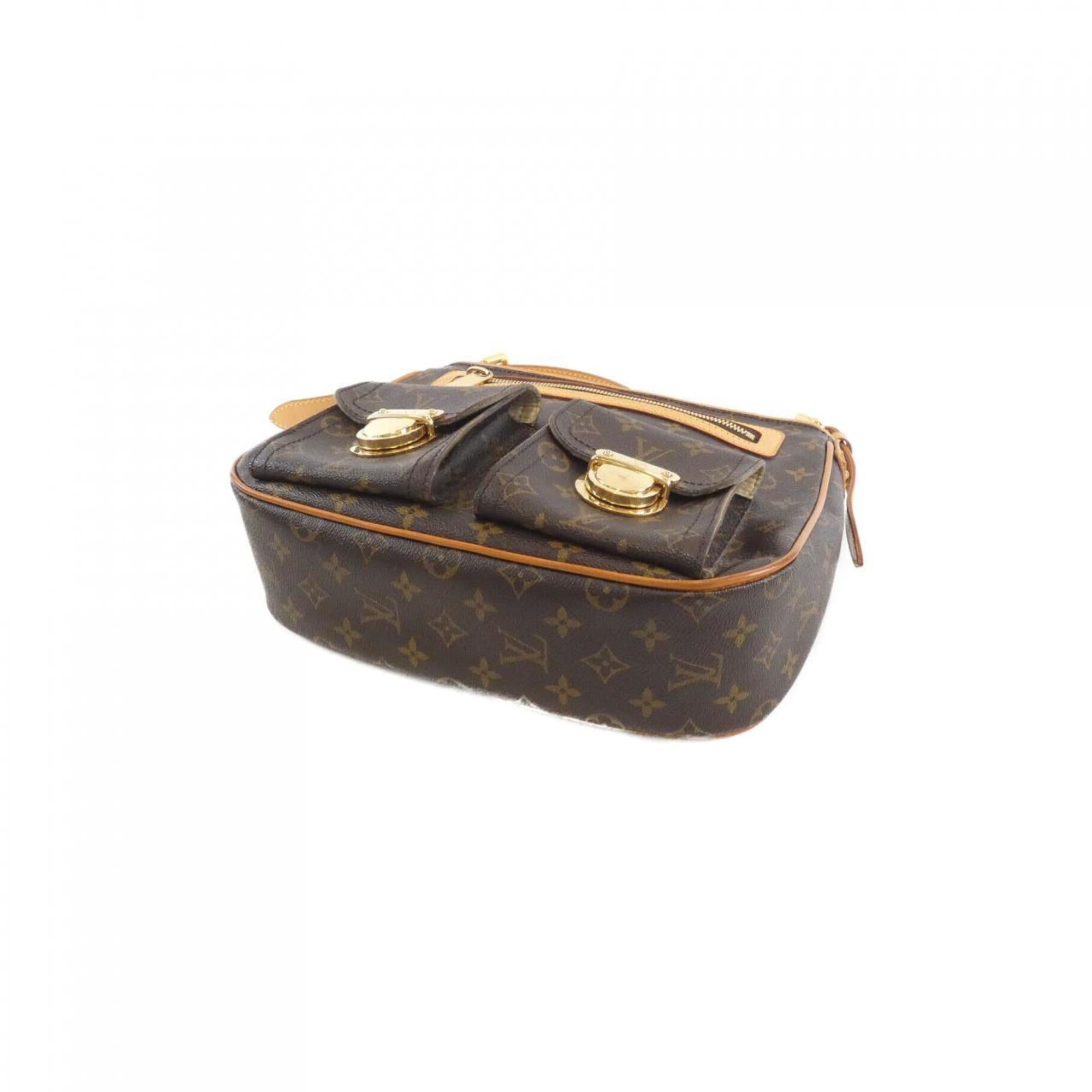 Louis Vuitton Marron Coated Canvas Shoulder Bag (Pre-Owned)
