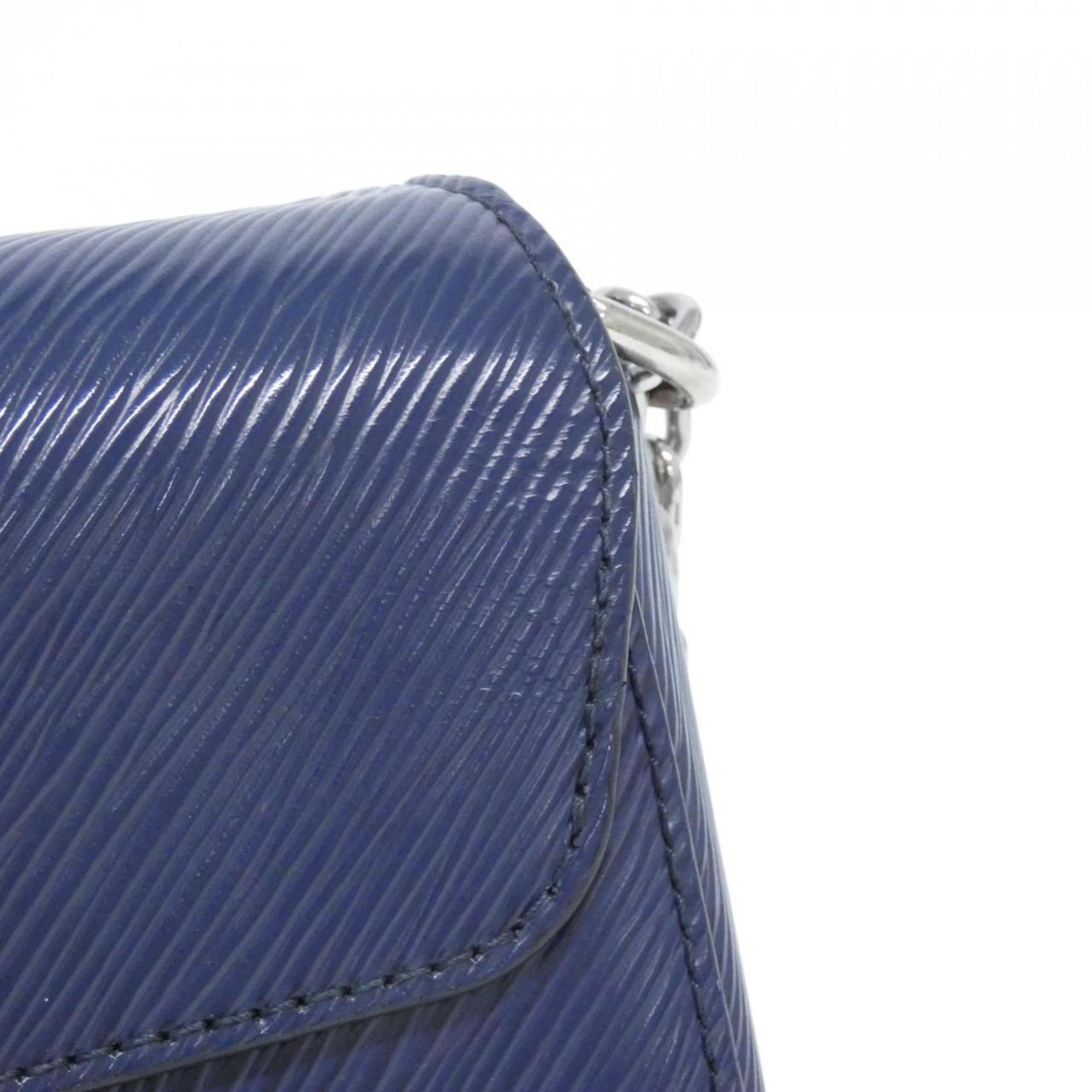 Louis Vuitton Indigo Leather Shoulder Bag (Pre-Owned)