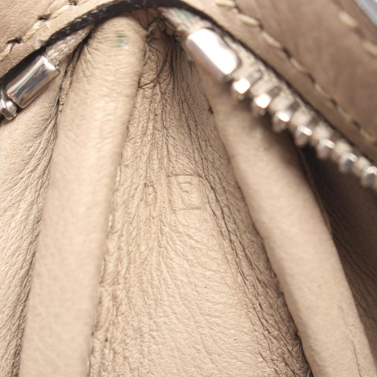 Hermes Beige Togo Leather Handbag Shoulder Bag (Pre-Owned)