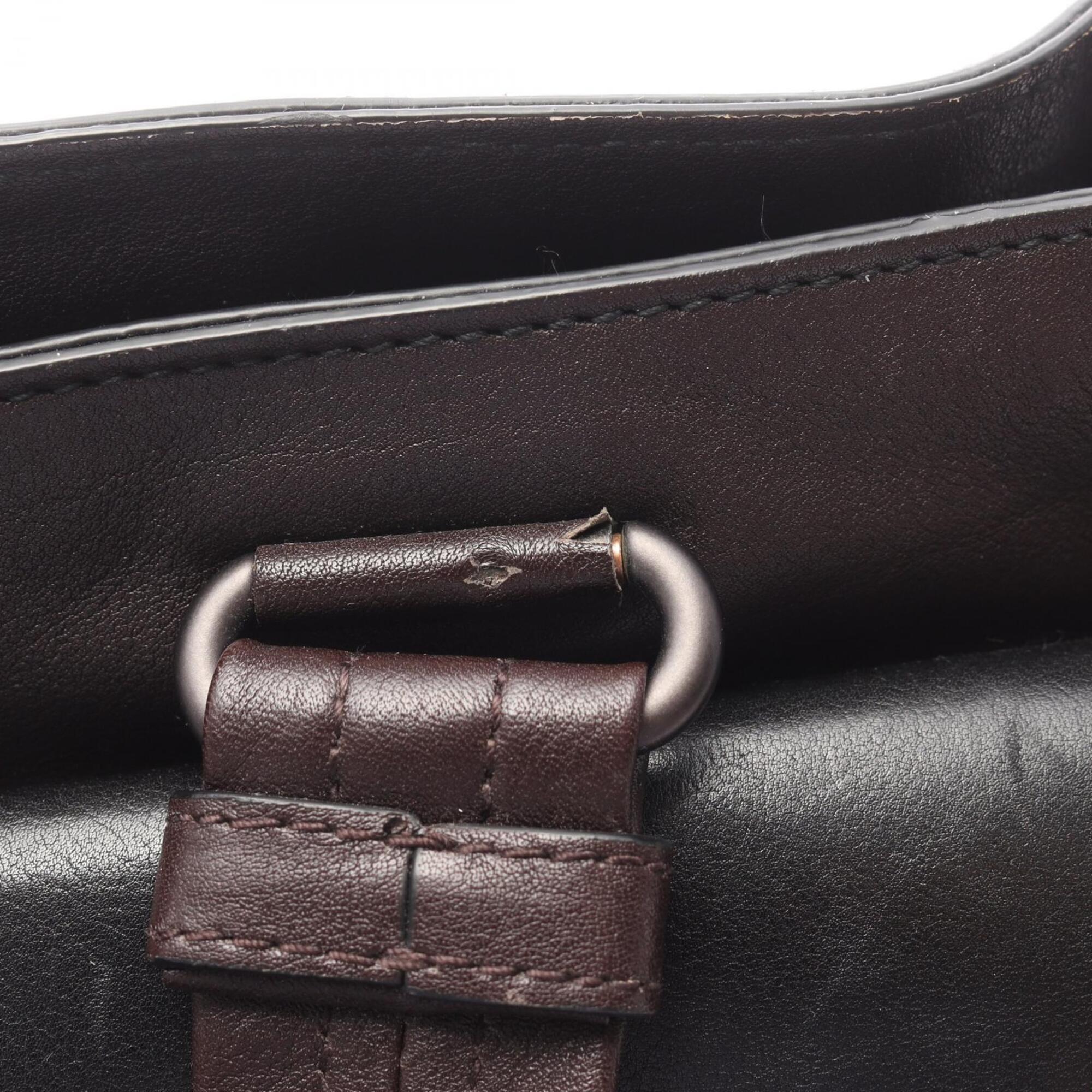 Bottega Veneta Black Multi-Color Leather Handbag Tote Bag (Pre-Owned)