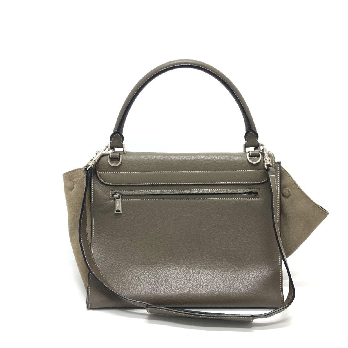 Celine Trapeze Brown Leather Handbag (Pre-Owned)