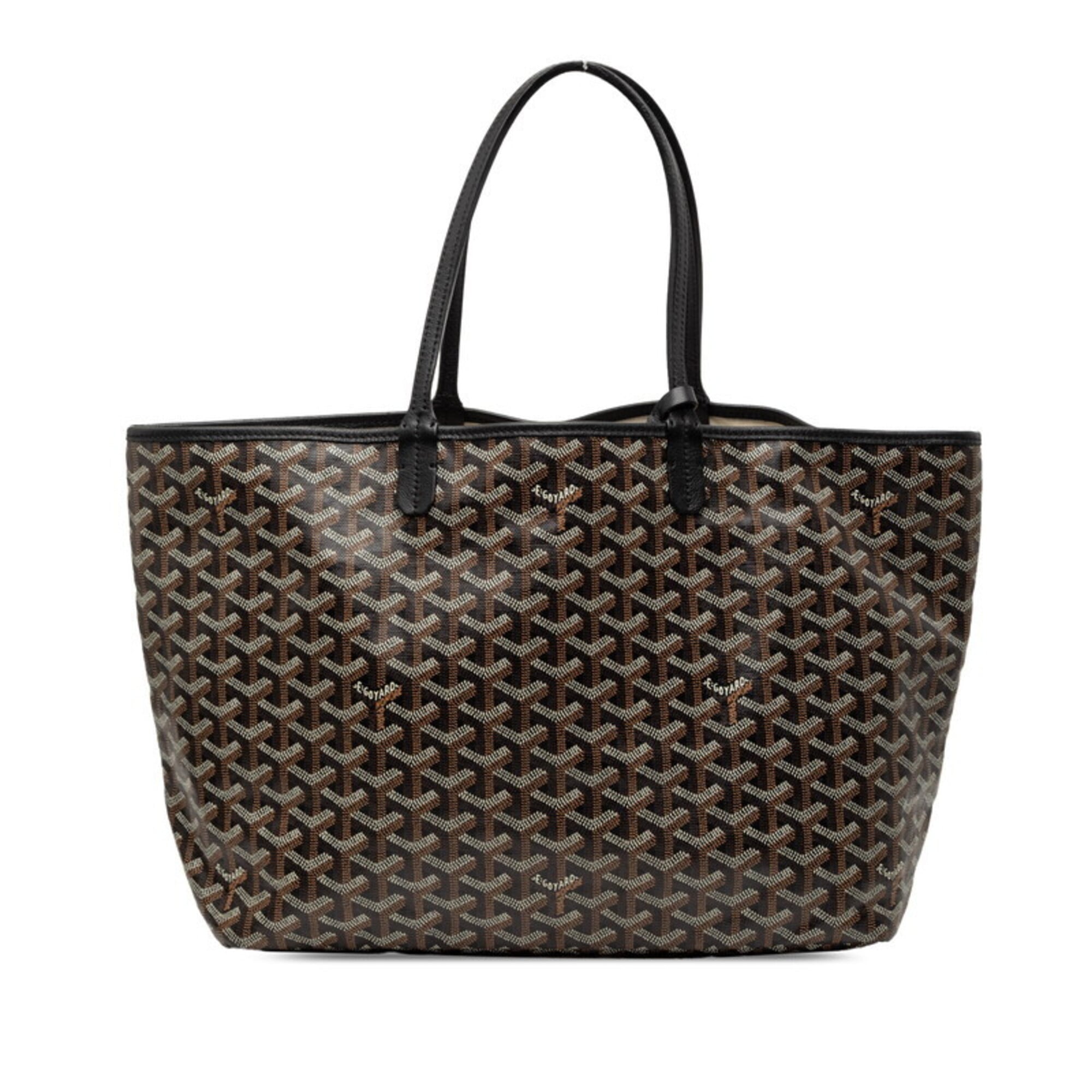 Goyard Black Pvc Leather Tote Bag (Pre-Owned)