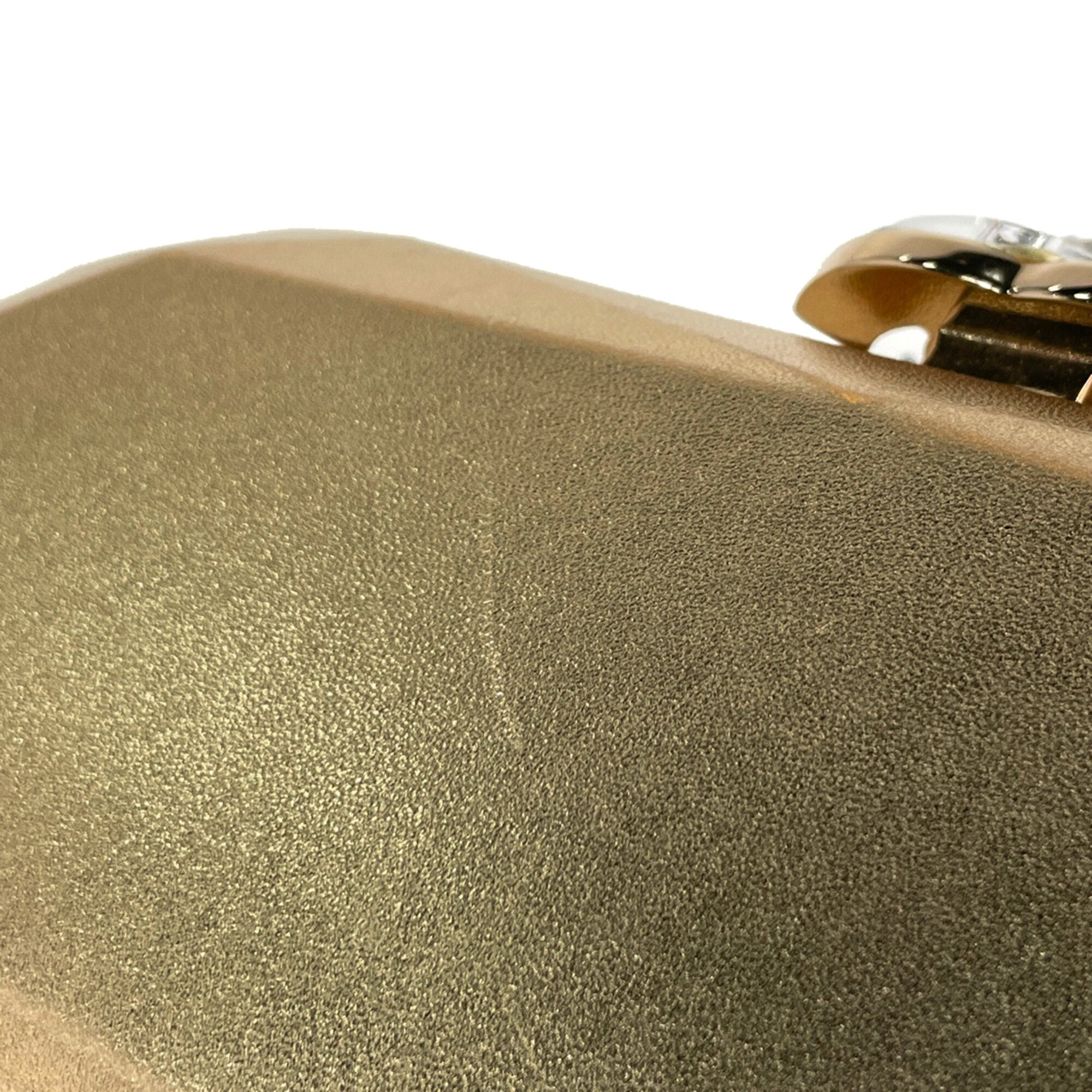 Chanel Gold Leather Clutch Bag (Pre-Owned)