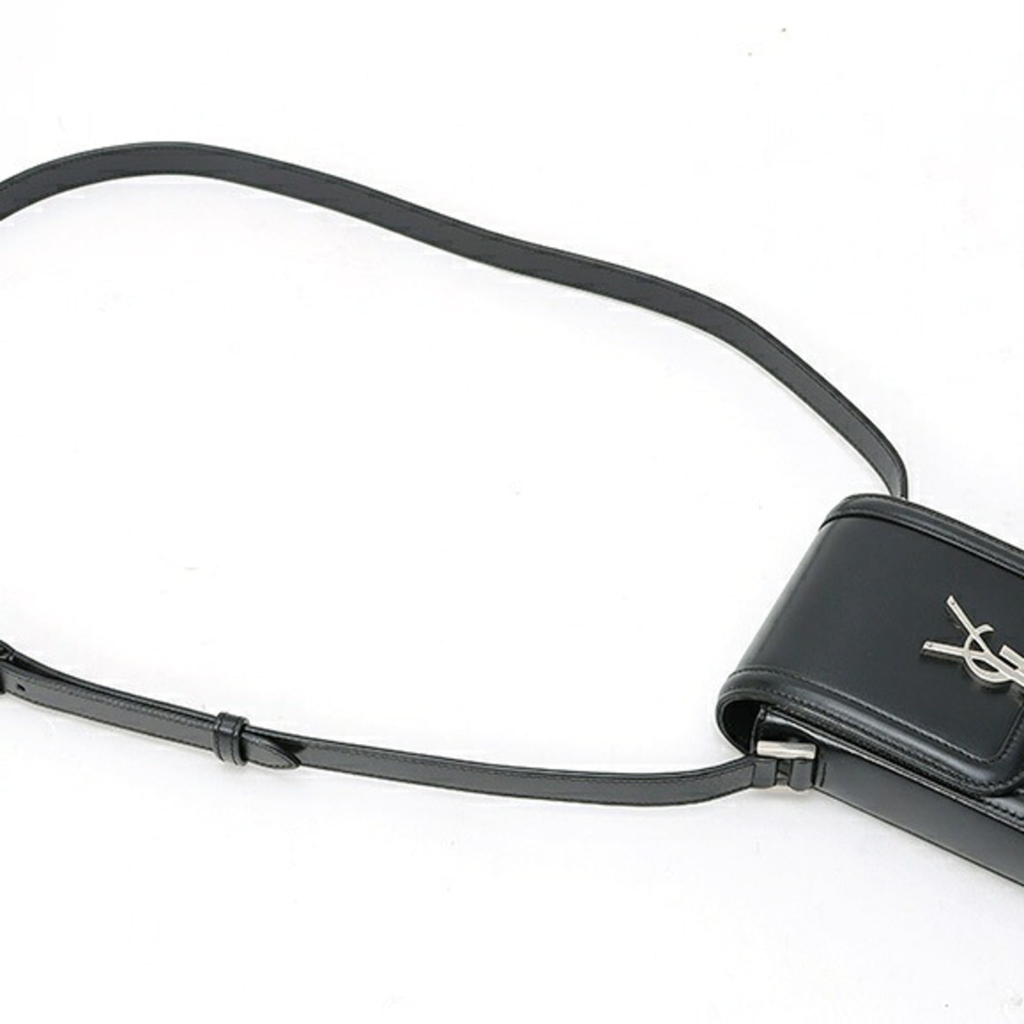 Saint Laurent Black Leather Shoulder Bag (Pre-Owned)