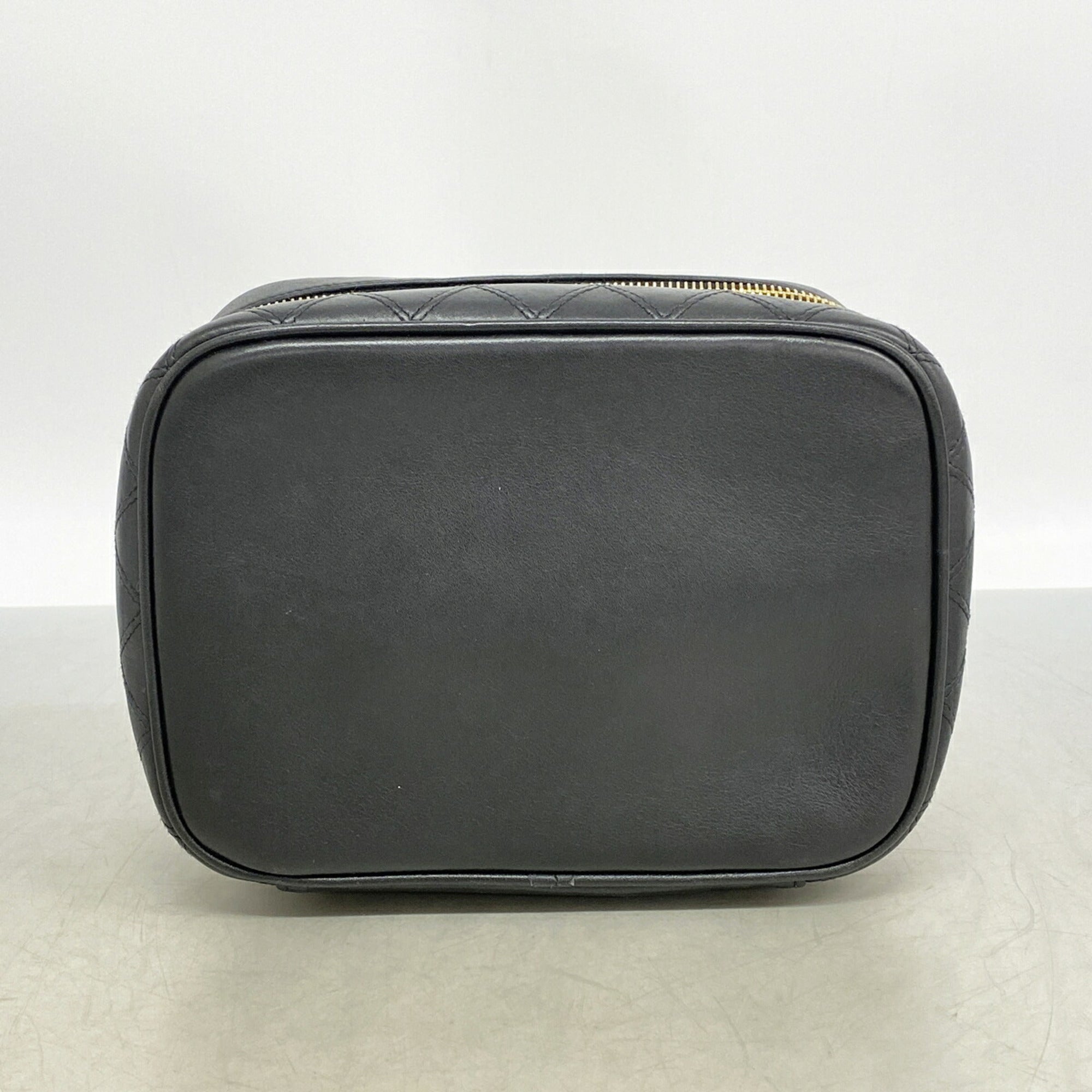Chanel Black Leather Vanity Bag (Pre-Owned)