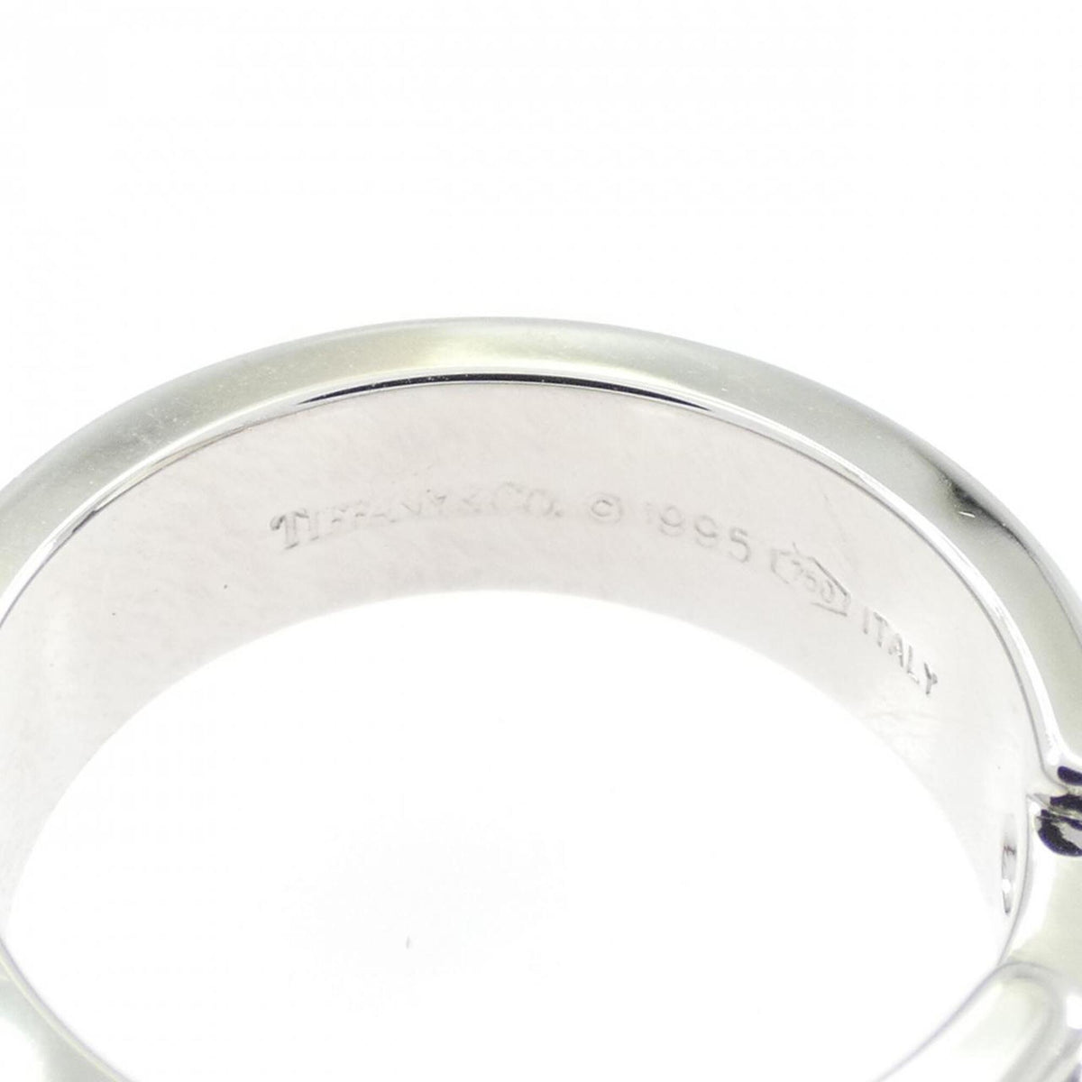 Tiffany White Gold (18K) Band Ring (Pre-Owned)