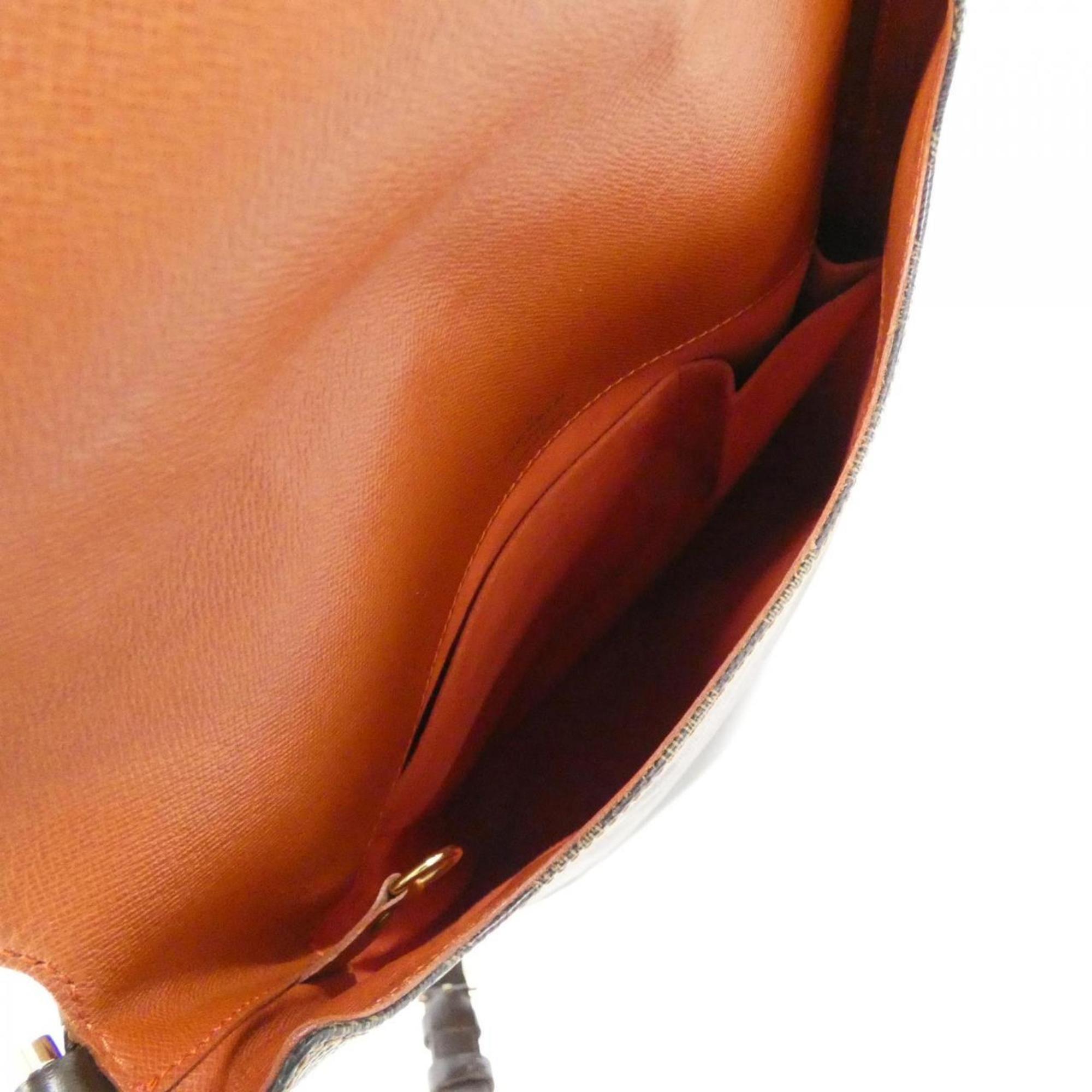 Louis Vuitton Brown Coated Canvas Shoulder Bag (Pre-Owned)