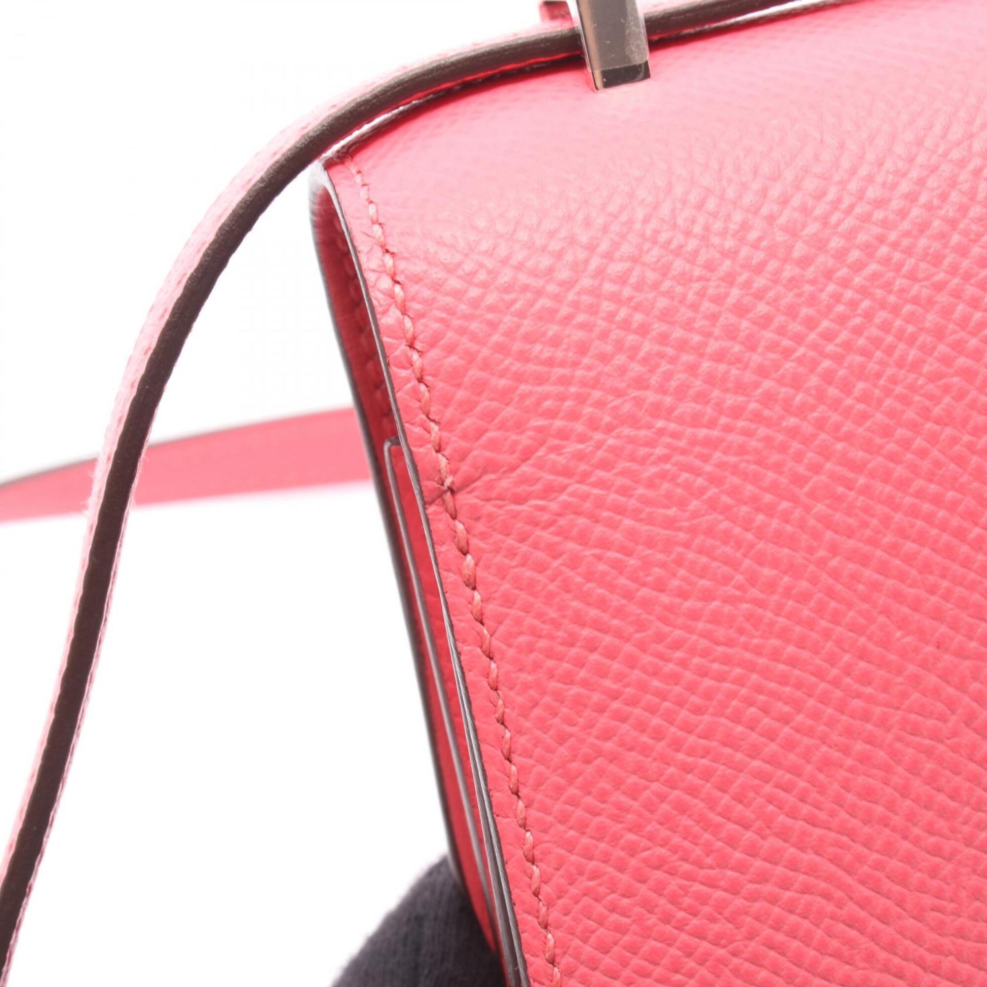 Hermes Pink Epsom Leather Handbag Shoulder Bag (Pre-Owned)