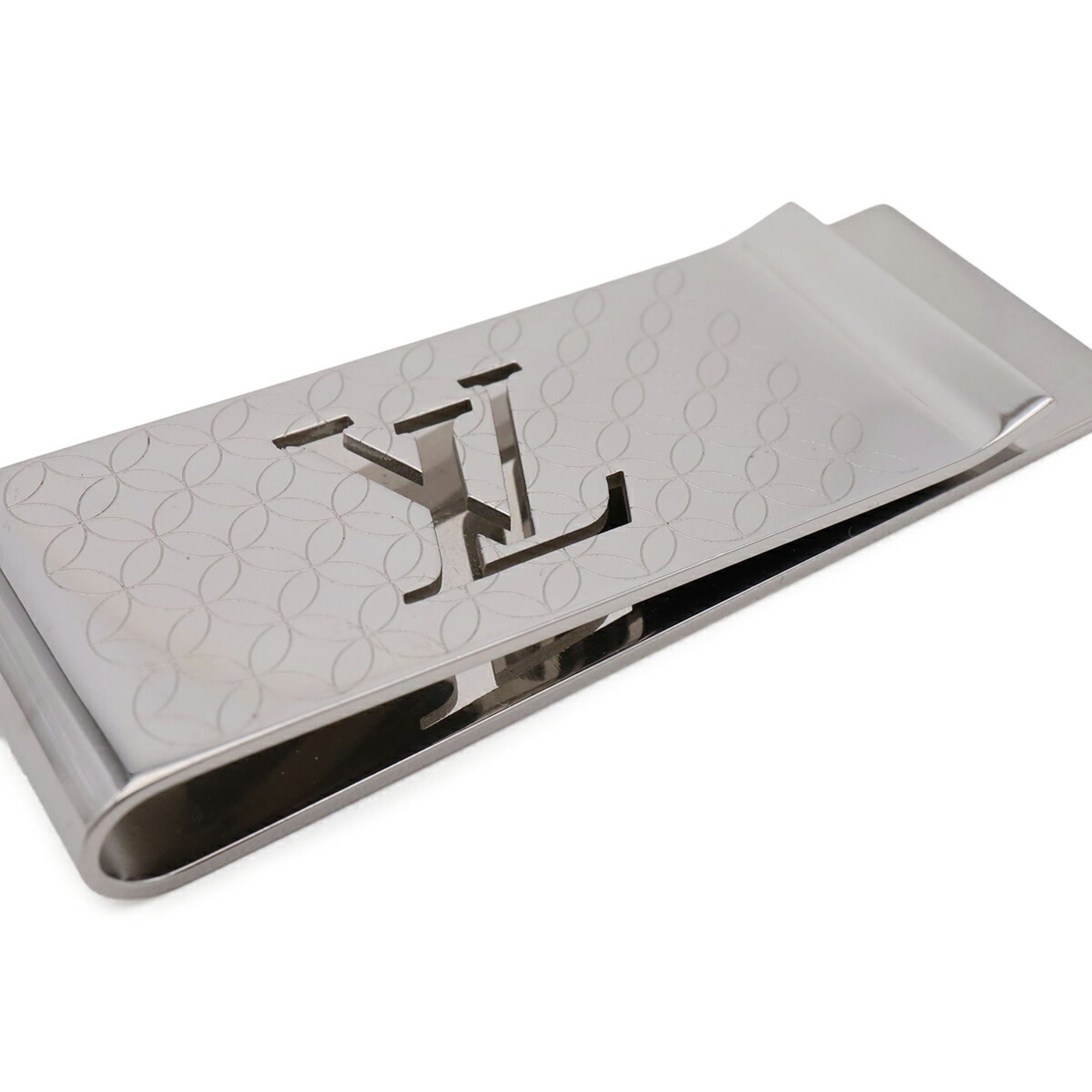 Louis Vuitton Silver Stainless Steel Money Clip (Pre-Owned)