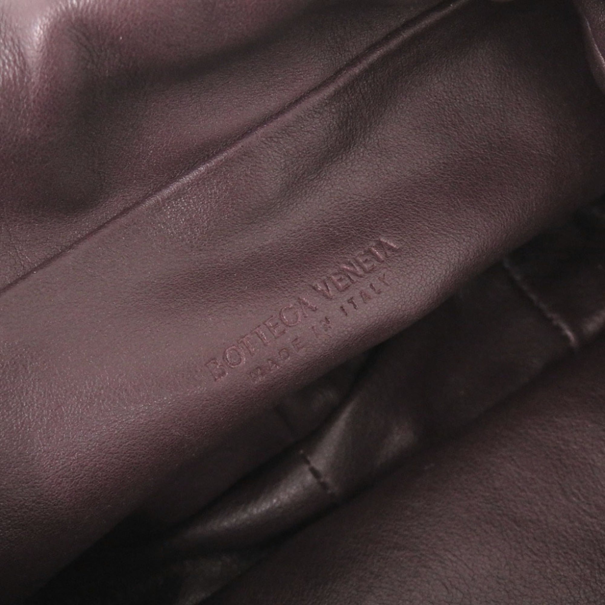 Bottega Veneta Purple Leather Shoulder Bag (Pre-Owned)