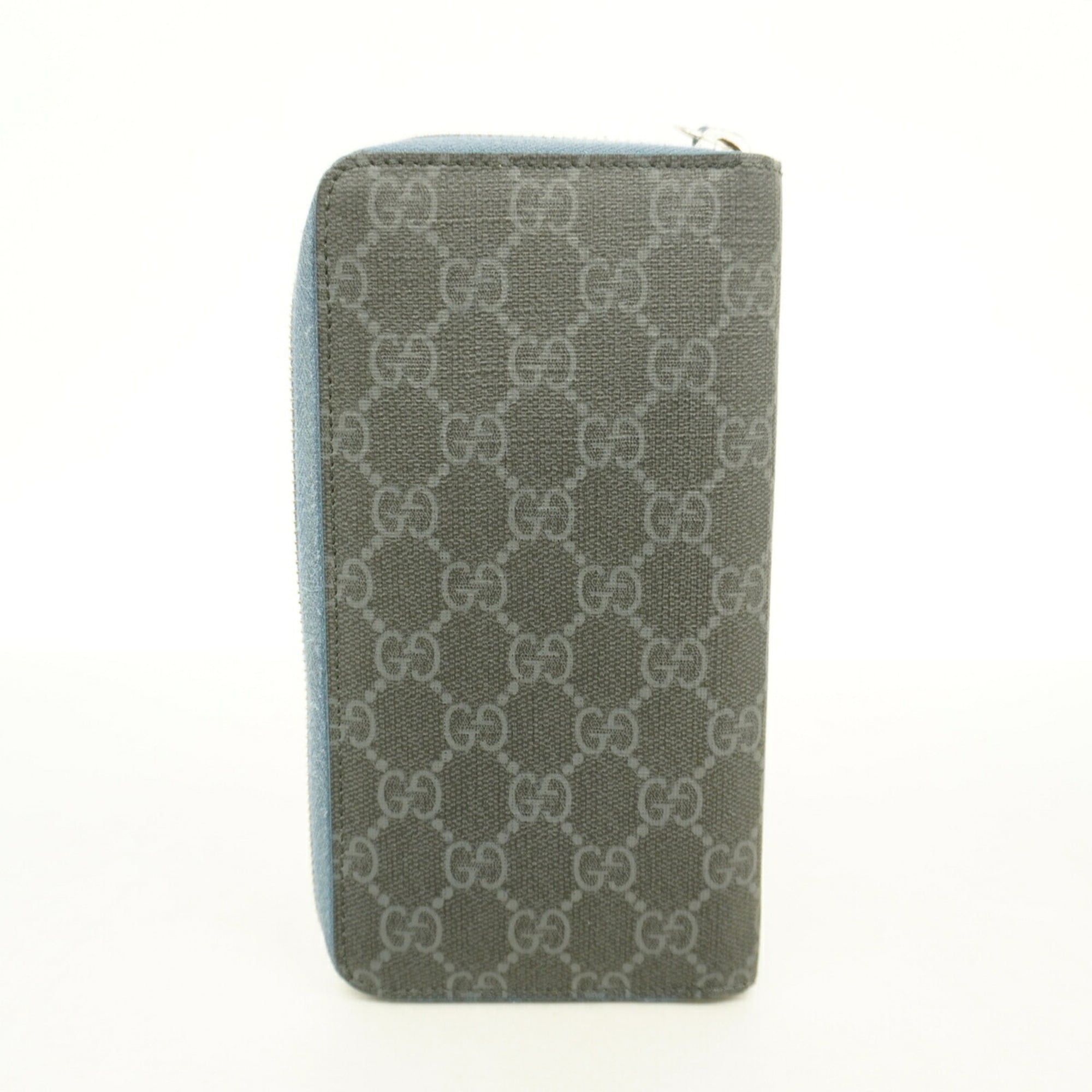 Gucci Black Blue Pvc Long Wallet (Bi-Fold) (Pre-Owned)