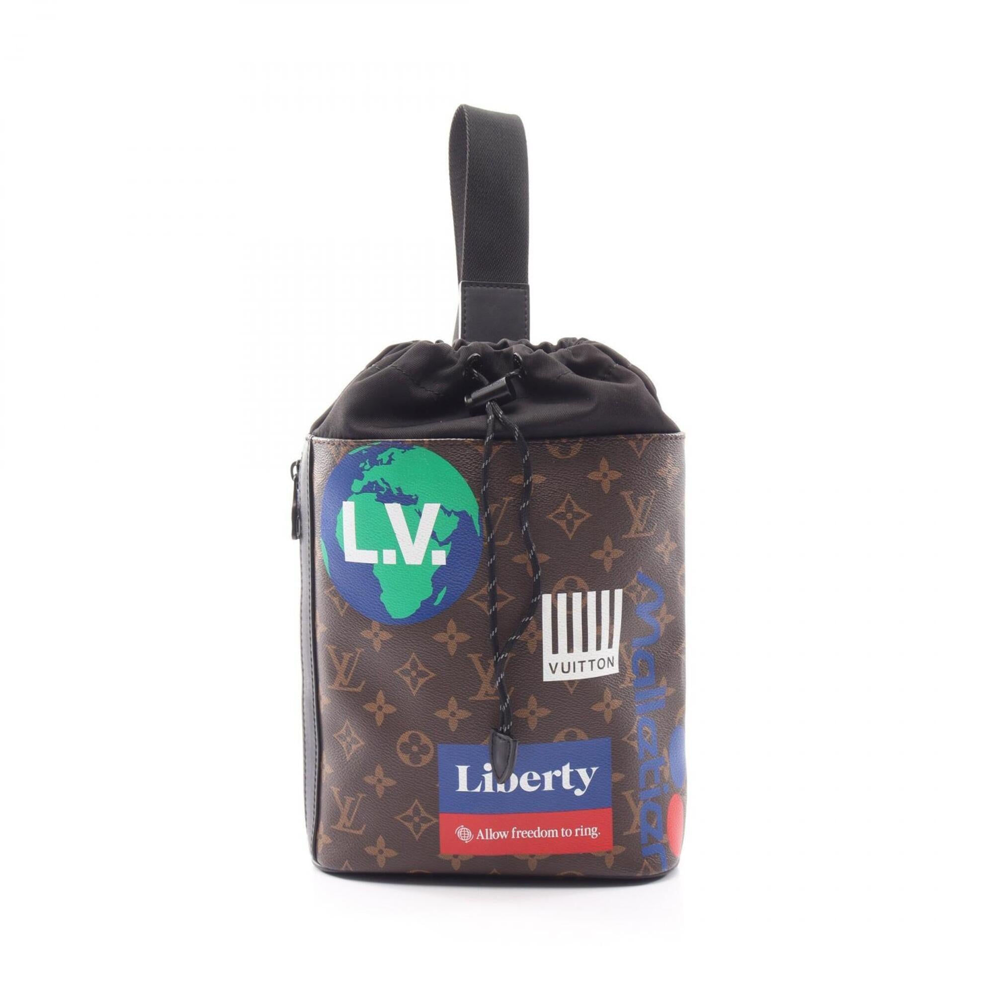 Louis Vuitton Brown Multi-Color Pvc Leather Fanny Pack Handbag (Pre-Owned)