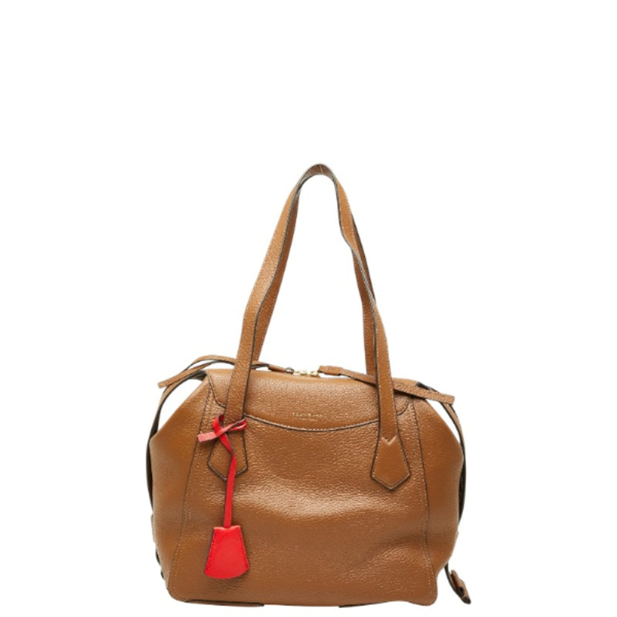 Tory Burch Brown Leather Handbag Shoulder Bag (Pre-Owned)