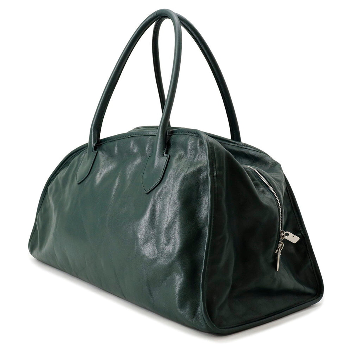 Burberry Blue Dark Green Leather Handbag Shoulder Bag (Pre-Owned)