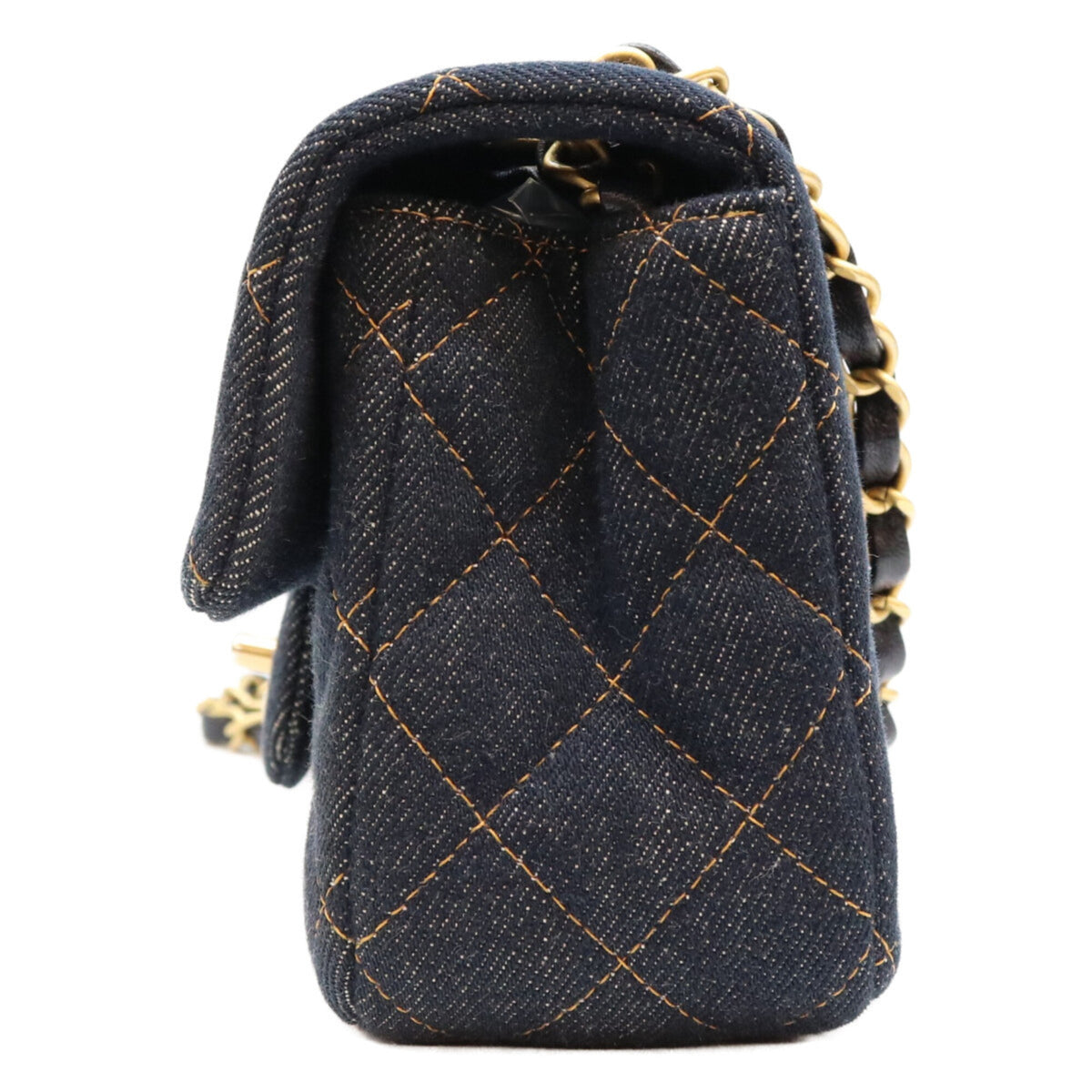 Chanel Dark Blue Denim Shoulder Bag (Pre-Owned)
