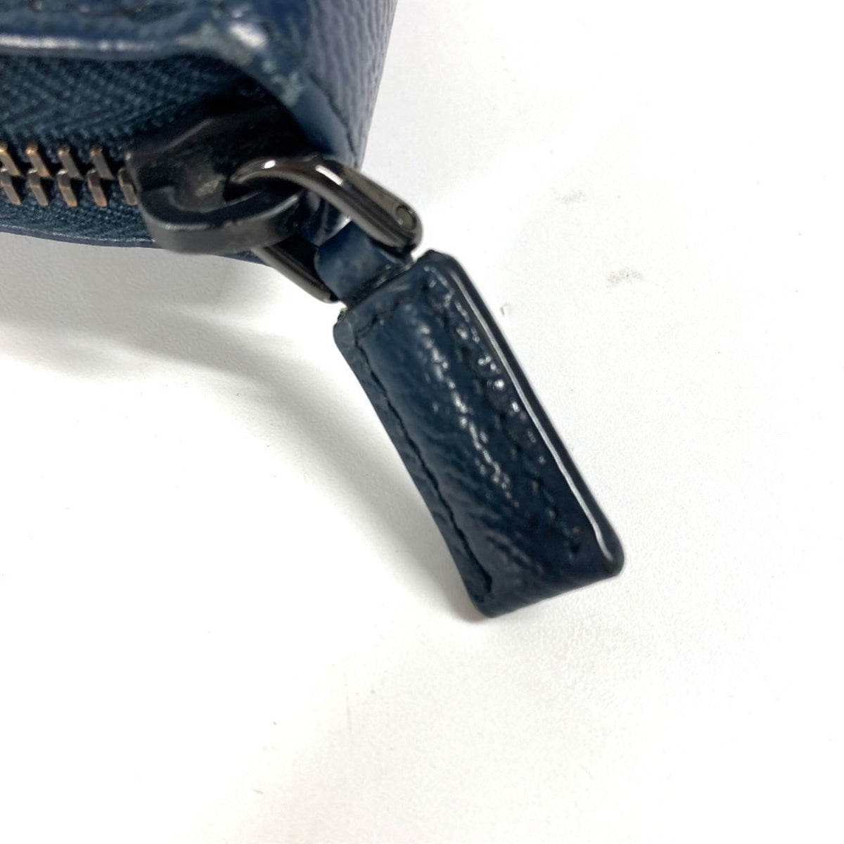 Prada Navy Saffiano Long Wallet (Bi-Fold) (Pre-Owned)
