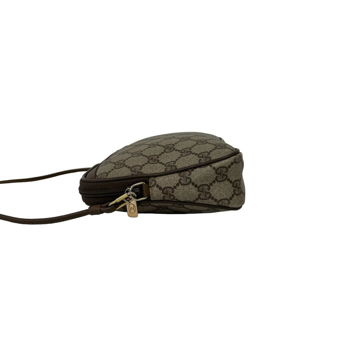 Gucci Brown Leather Pvc Pochette Shoulder Bag (Pre-Owned)