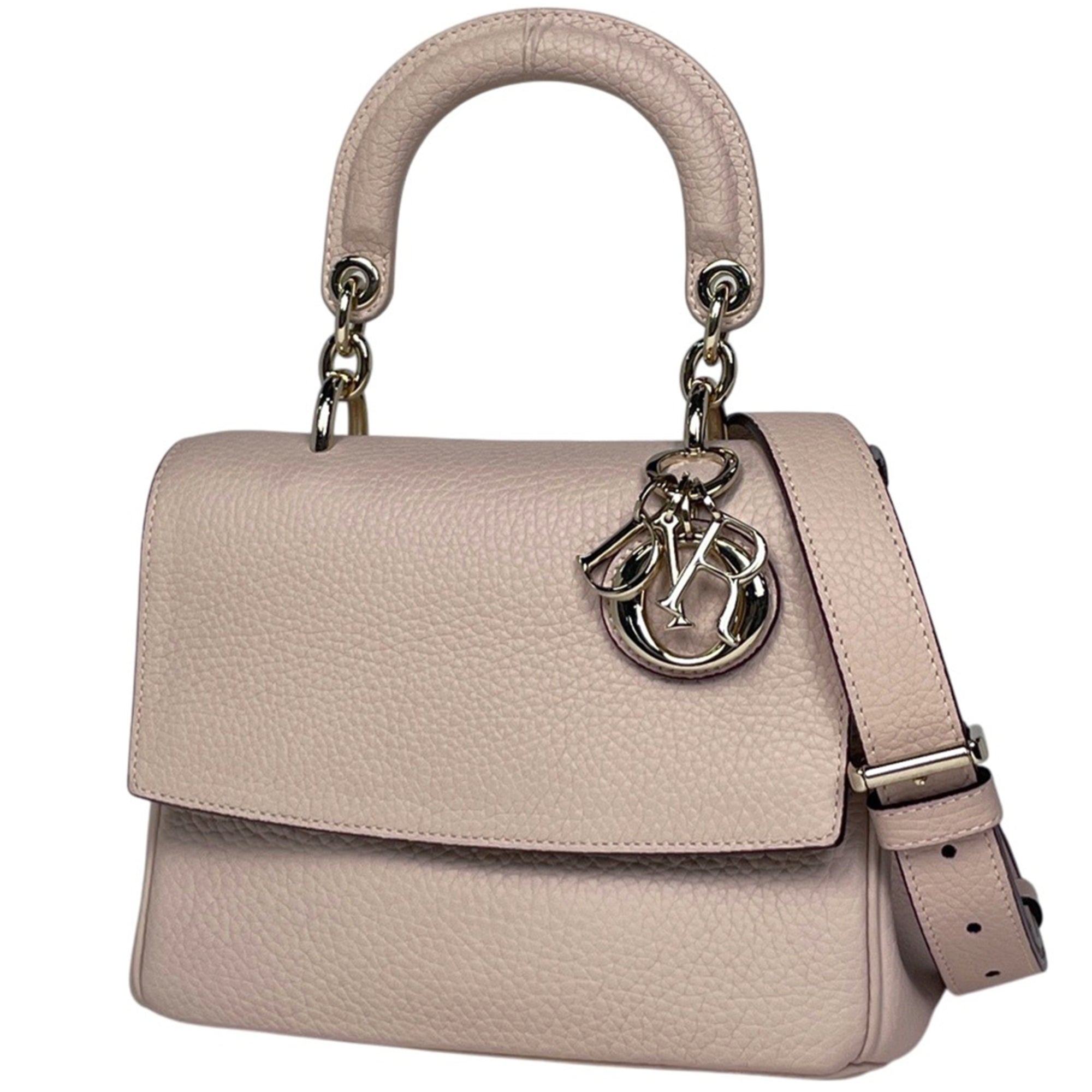 Christian Dior Pink Beige Leather Handbag (Pre-Owned)