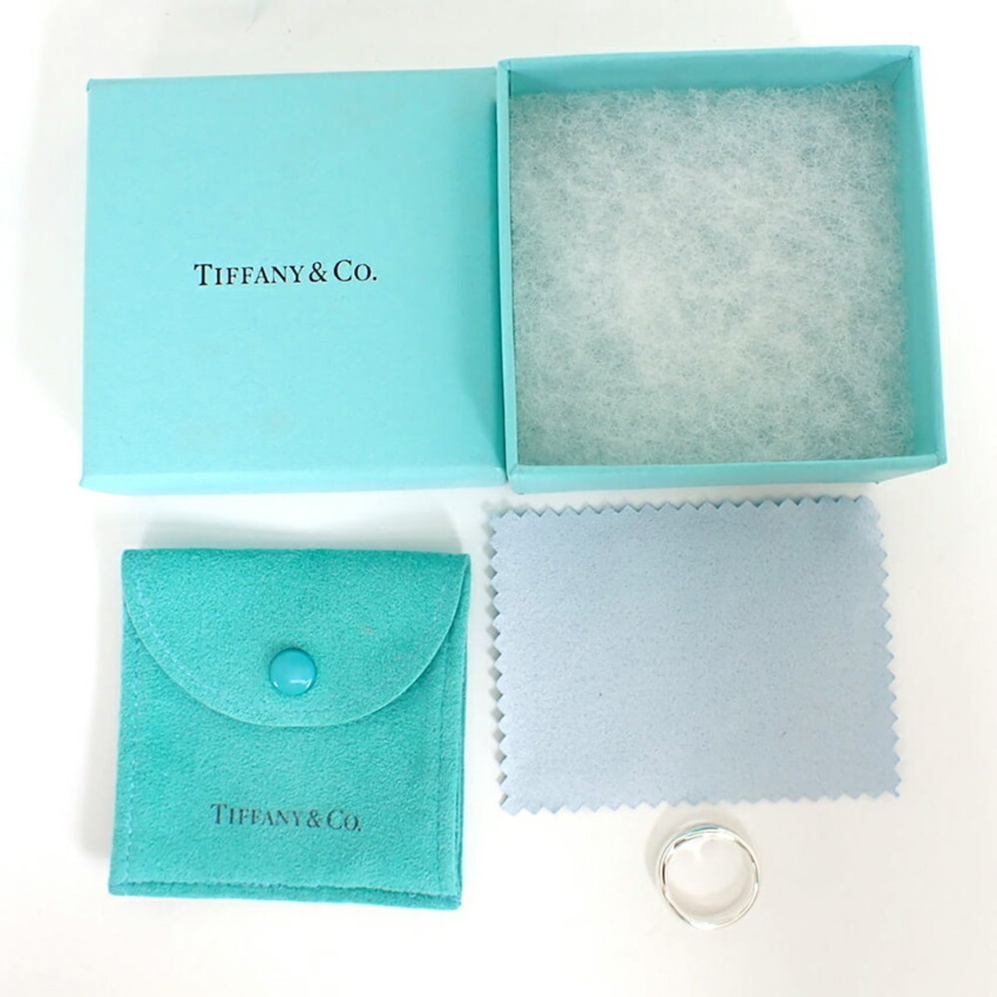 Tiffany Silver Sterling Silver 925 Band Ring (Pre-Owned)