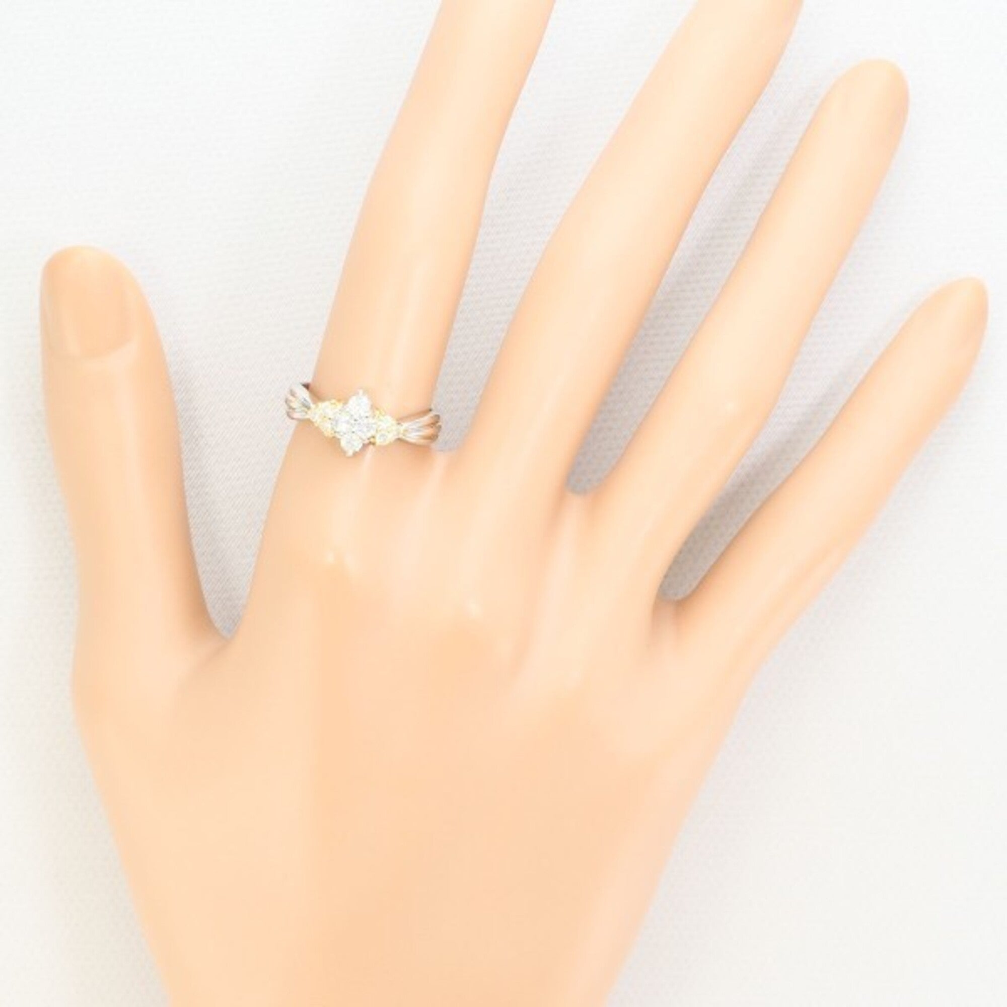 Unbranded Platinum Yellow Gold Yellow Gold (18K) Platinum 900 Band Ring (Pre-Owned)