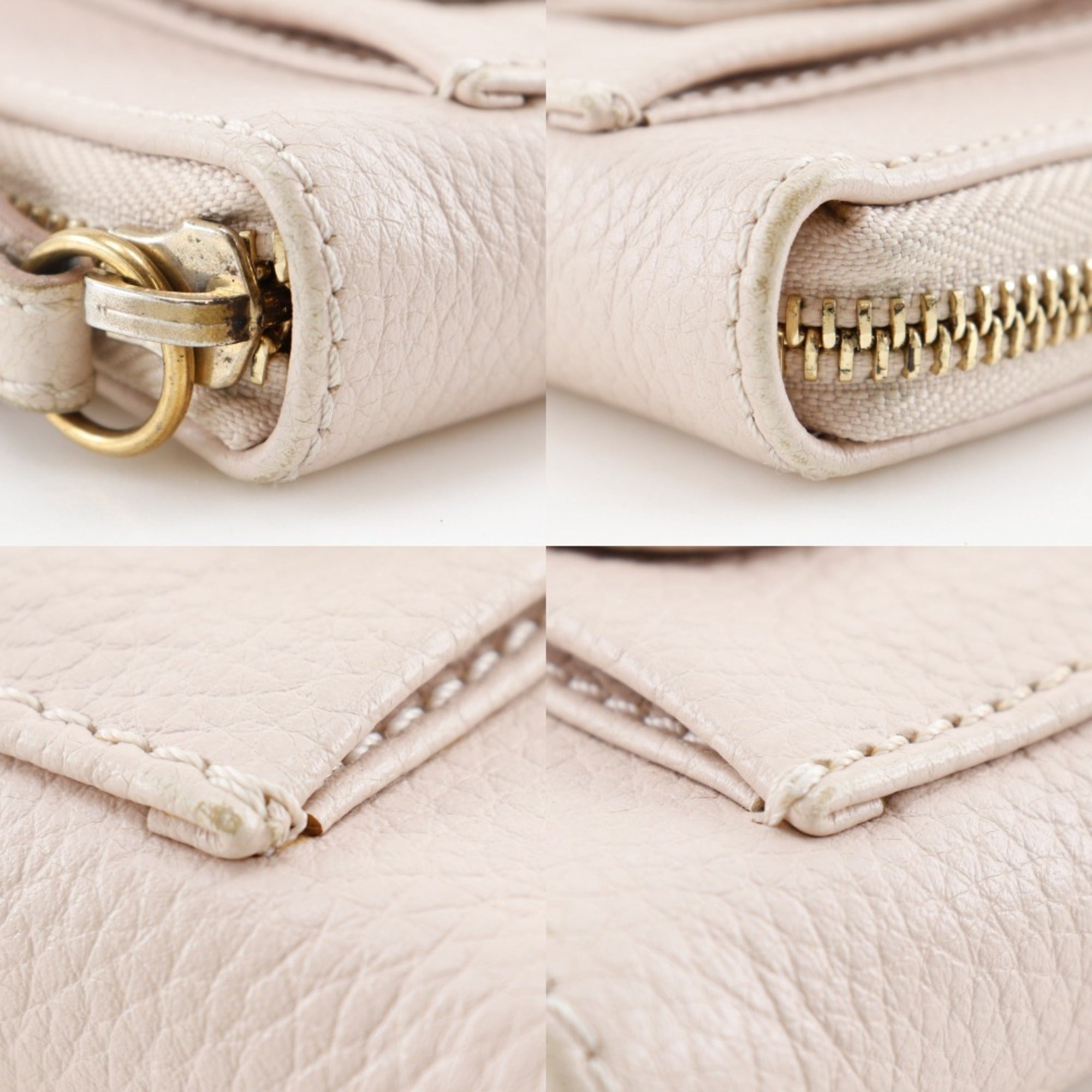 Chloé Pink Leather Long Wallet (Bi-Fold) (Pre-Owned)