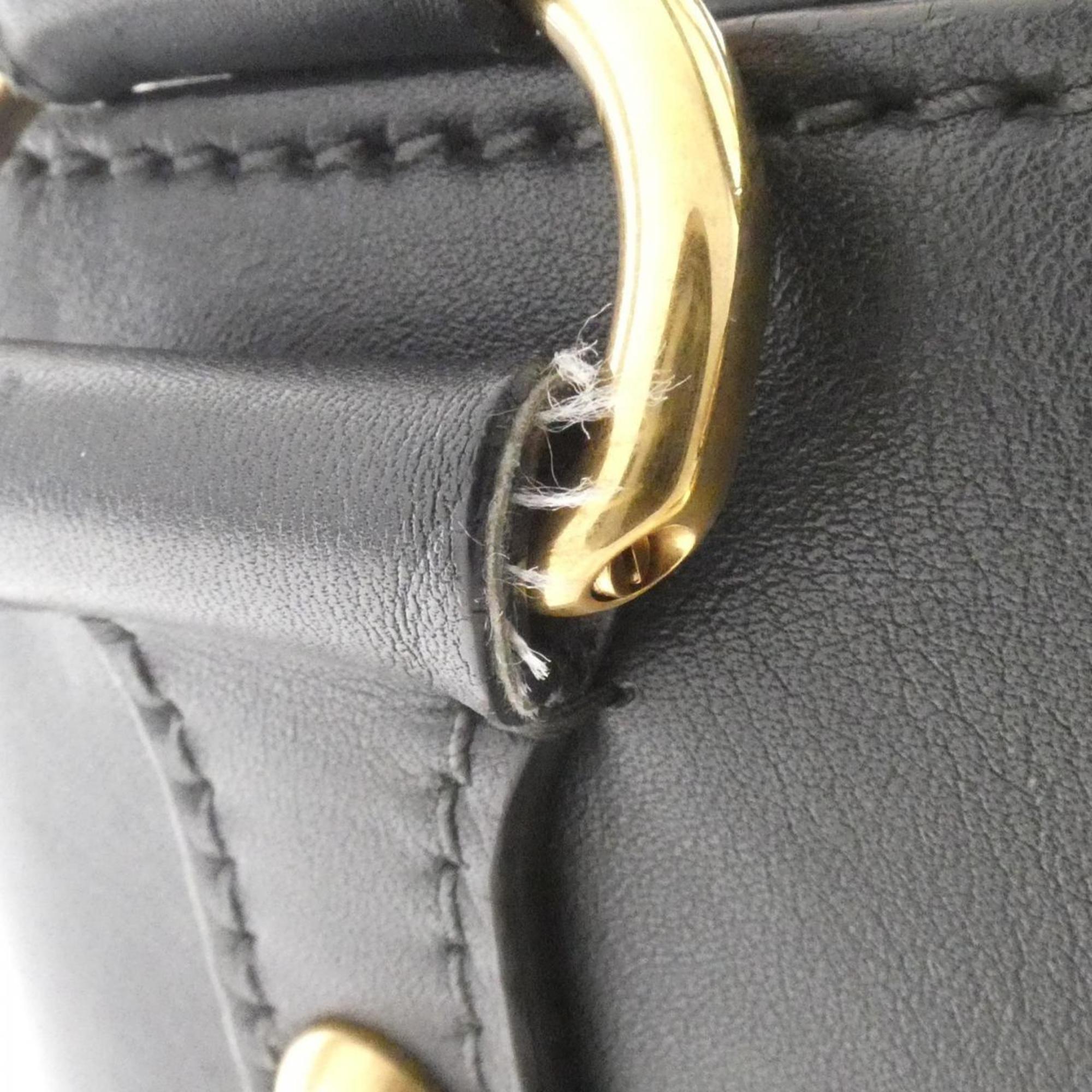 Christian Dior Black Leather Handbag (Pre-Owned)