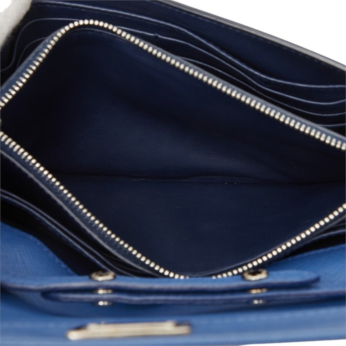 Prada Blue Navy Leather Shoulder Bag (Pre-Owned)