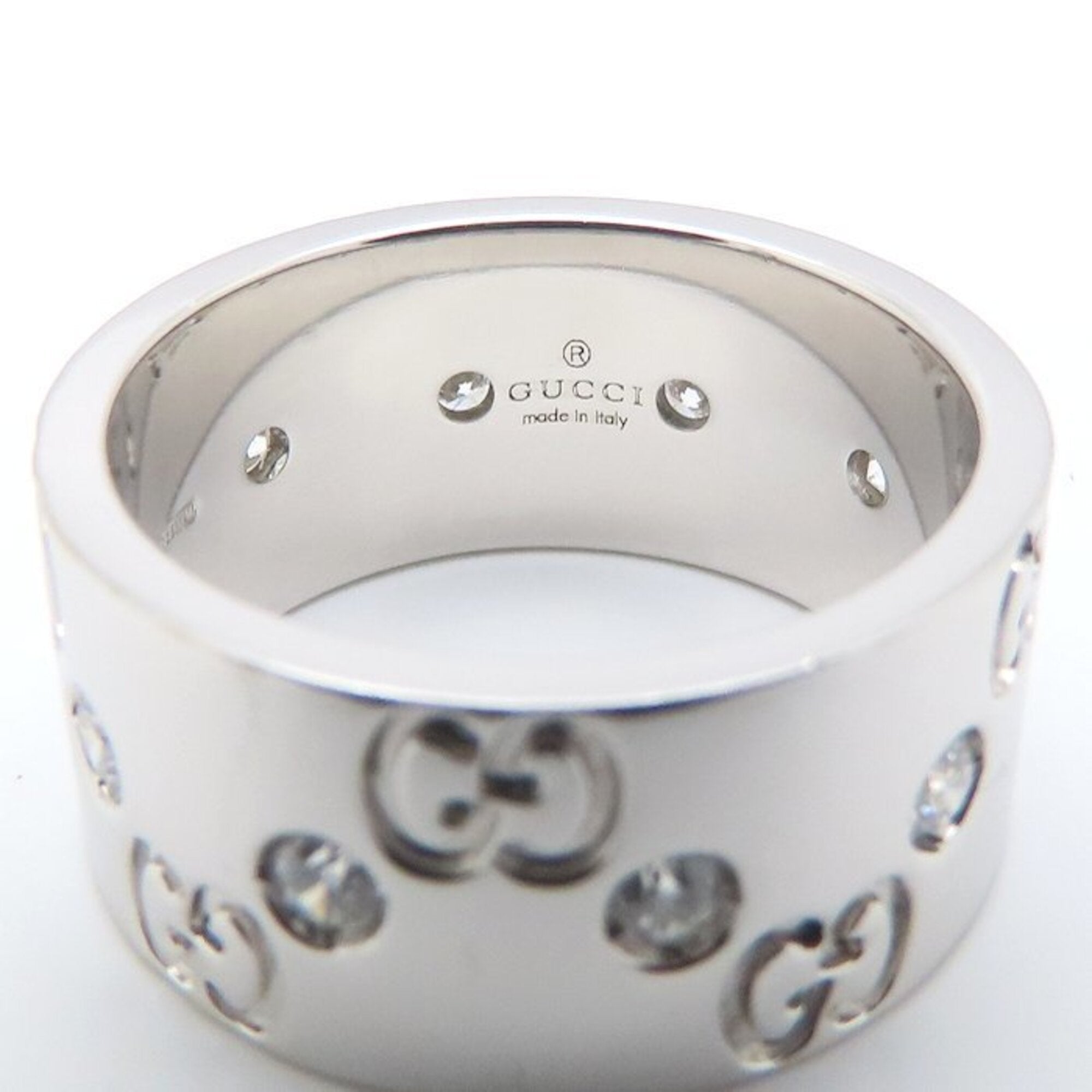 Gucci White Gold (18K) Band Ring (Pre-Owned)