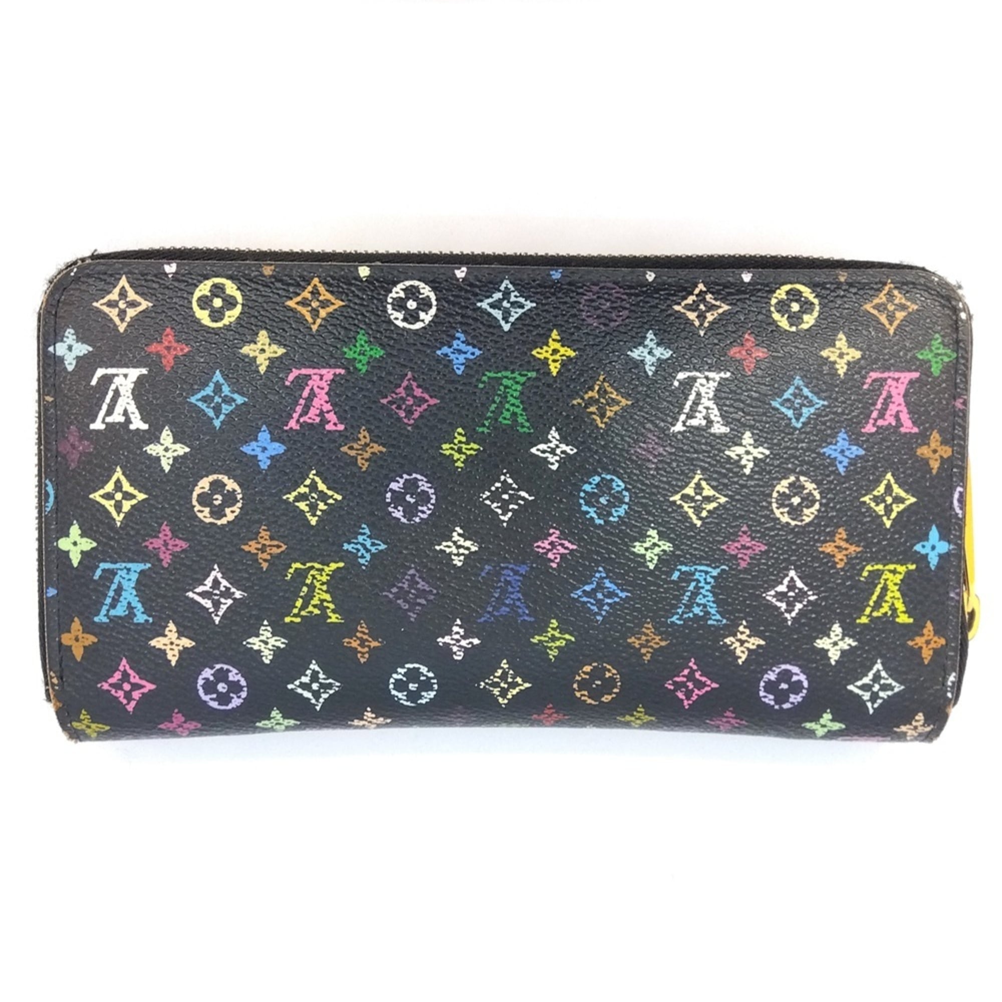Louis Vuitton Black Multi-Color Noir Monogram Multicolore Long Wallet (Bi-Fold) (Pre-Owned)