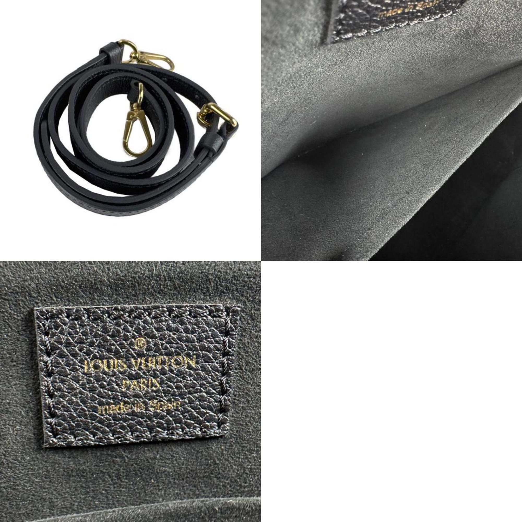 Louis Vuitton Beige Black Monogram Empreinte Handbag Shoulder Bag (Pre-Owned)