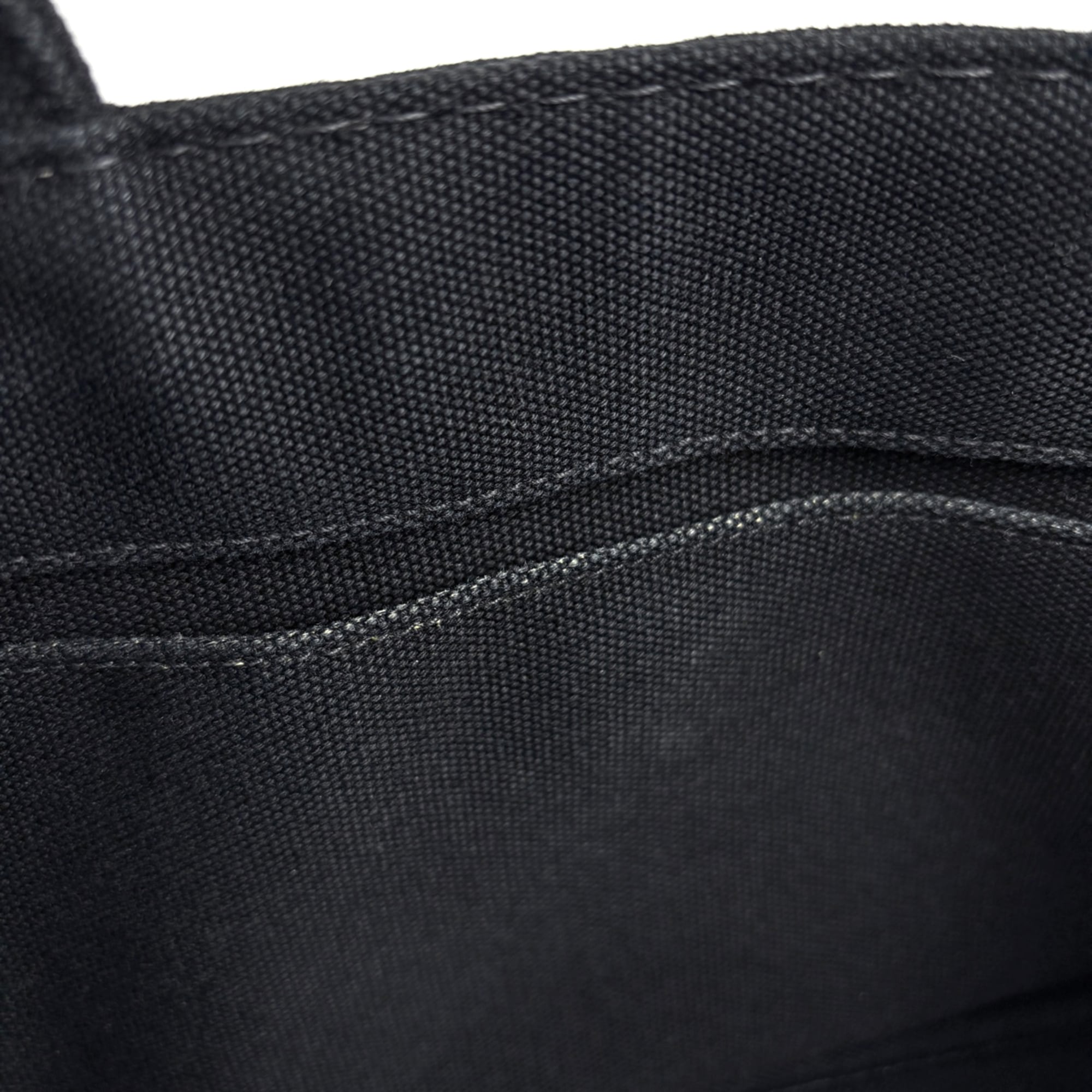 Prada Canapa Black Canapa Tote Bag (Pre-Owned)