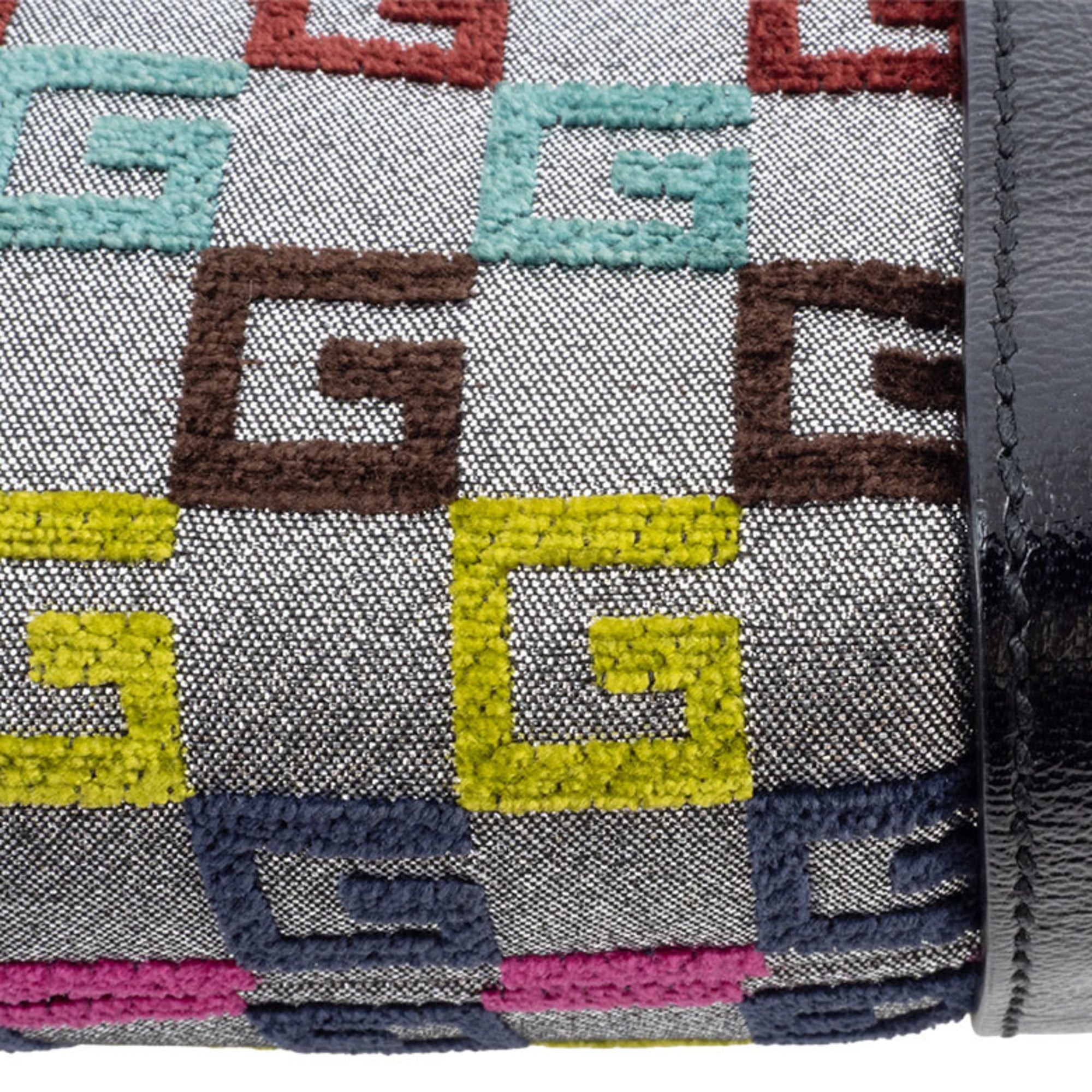 Gucci Multi-Color Canvas Leather Shoulder Bag (Pre-Owned)