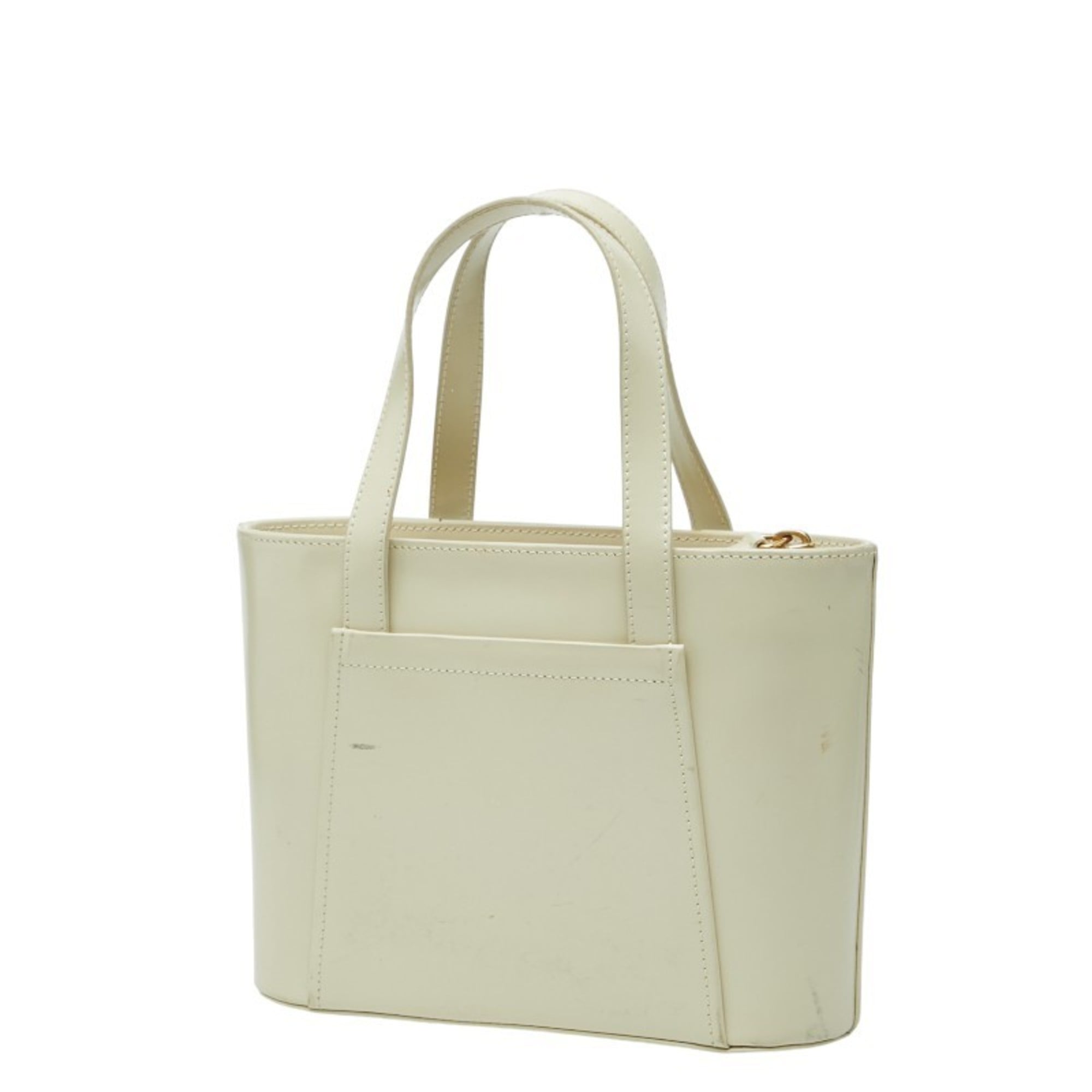 Loewe Off-White Leather Handbag (Pre-Owned)