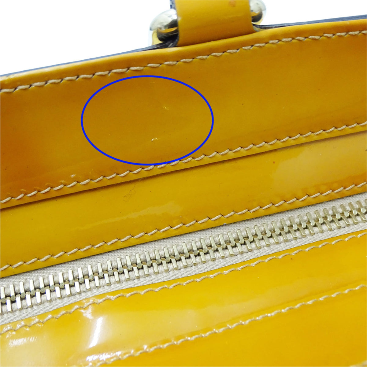 Gucci Beige Orange Yellow Leather Handbag Tote Bag (Pre-Owned)