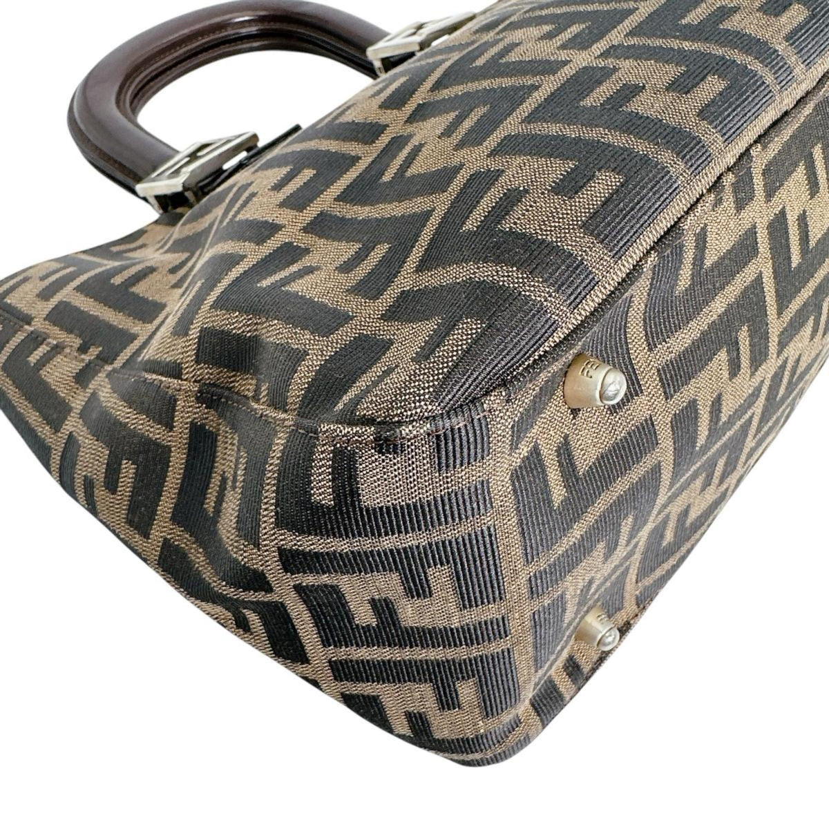 Fendi Brown Zucca Shoulder Bag (Pre-Owned)