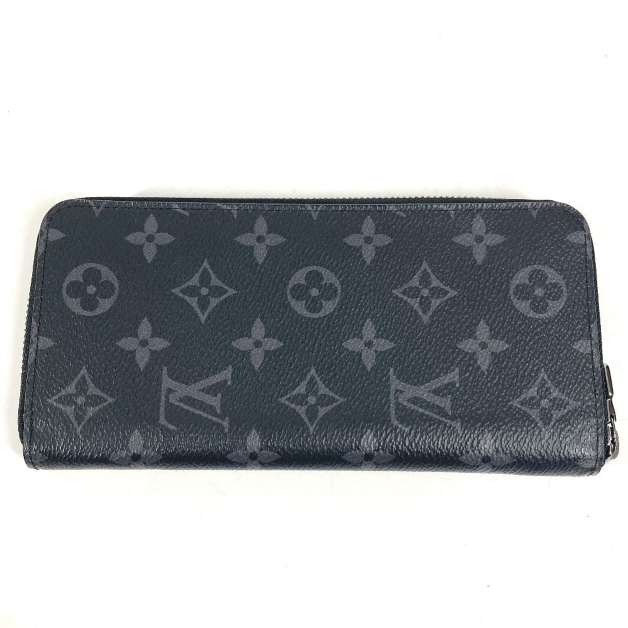 Louis Vuitton Black Monogram Eclipse Canvas Long Wallet (Bi-Fold) (Pre-Owned)