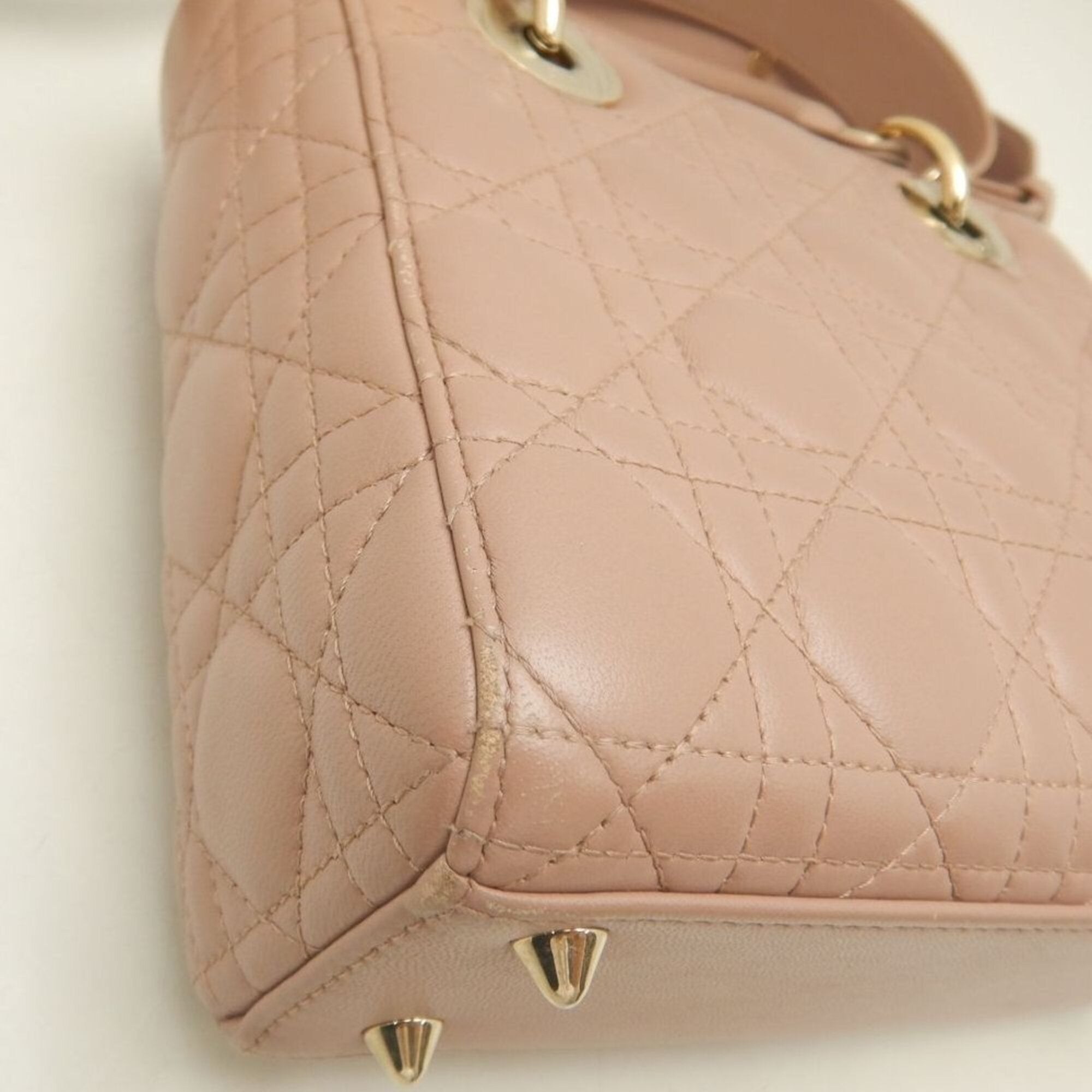 Christian Dior Pink Leather Handbag (Pre-Owned)