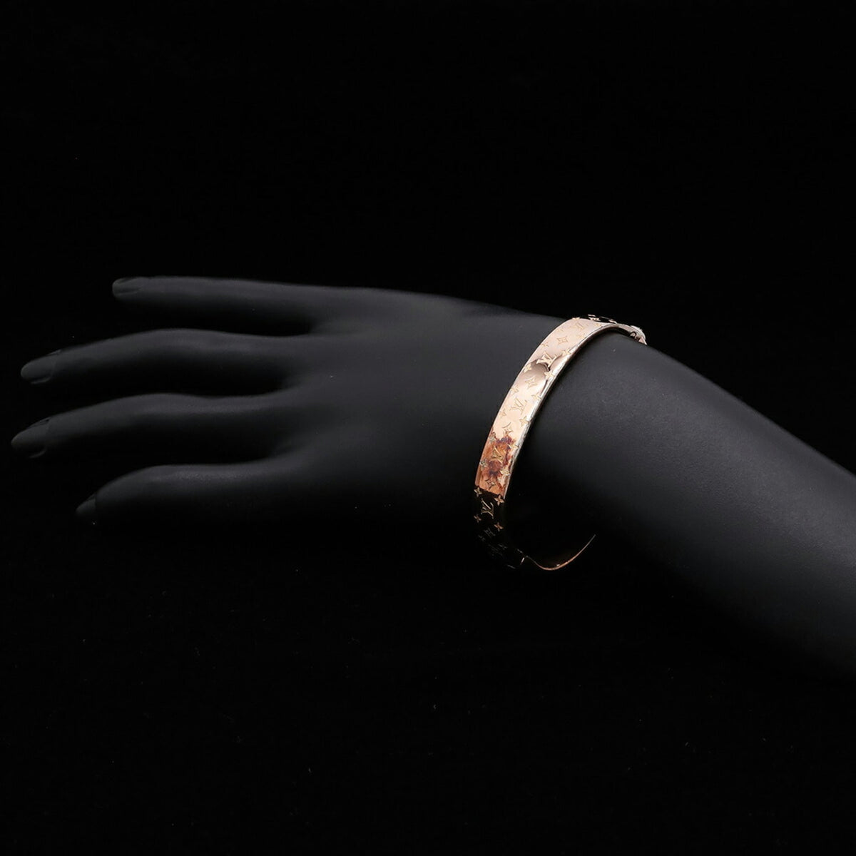 Louis Vuitton Monogram Pink Gold Cuff Bracelet (Pre-Owned)