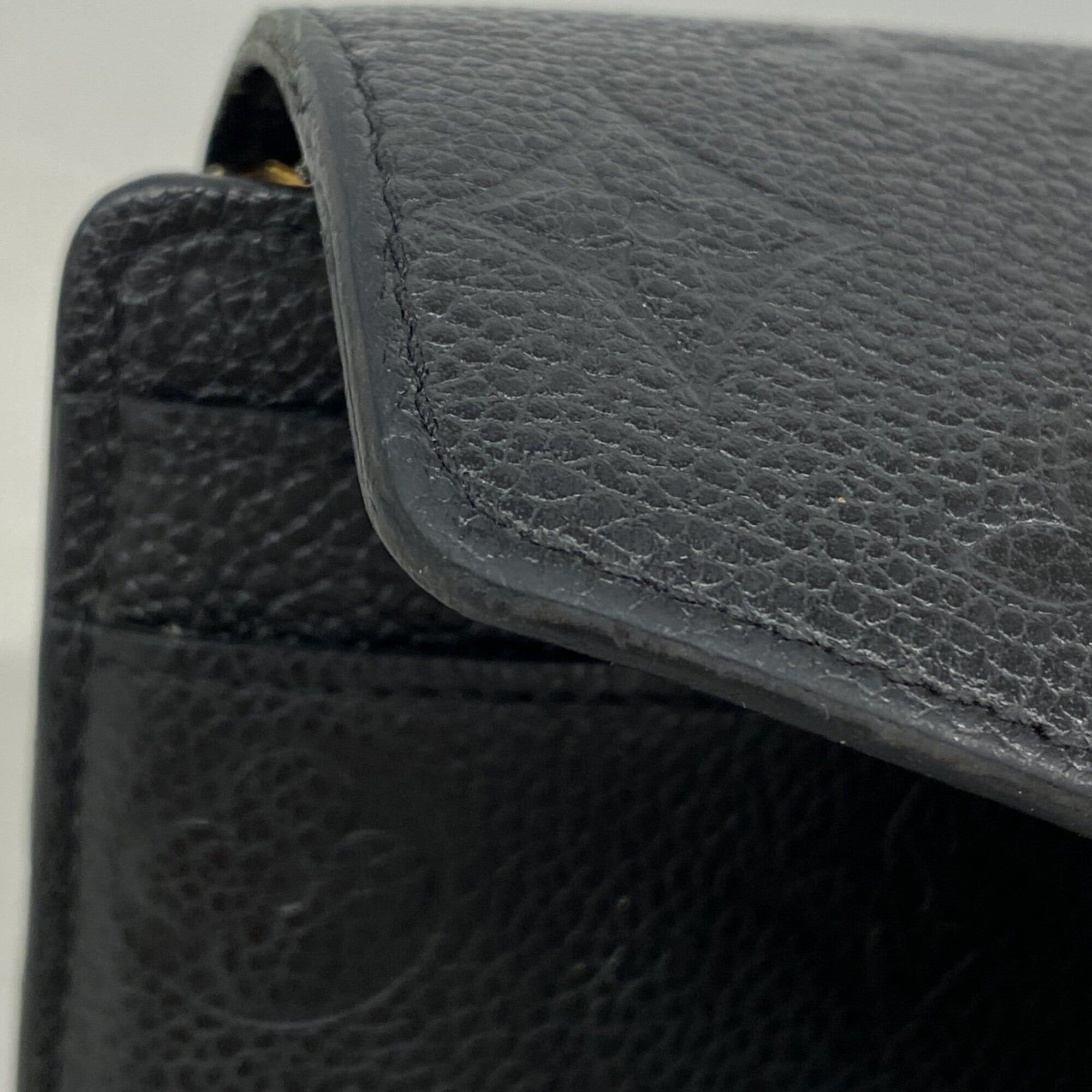 Louis Vuitton Noir Long Wallet (Bi-Fold) (Pre-Owned)