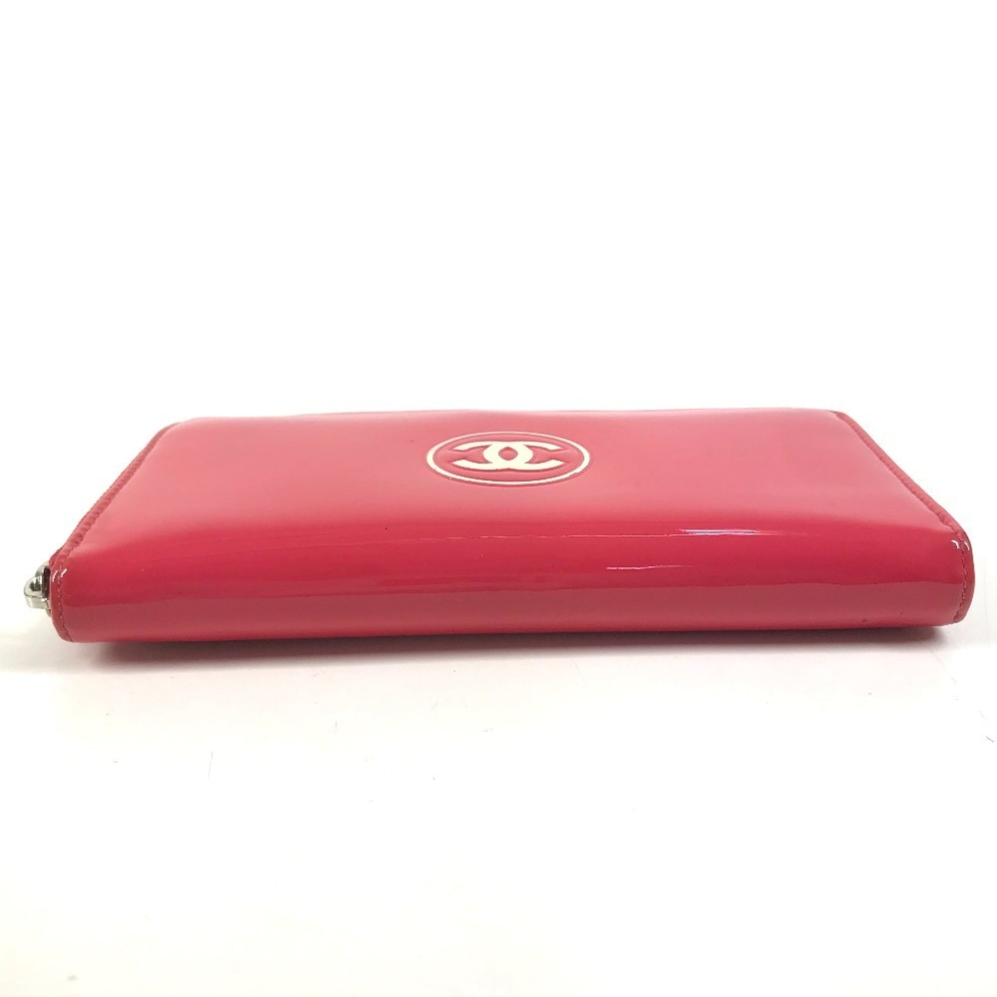 Chanel Pink White Long Wallet (Bi-Fold) (Pre-Owned)
